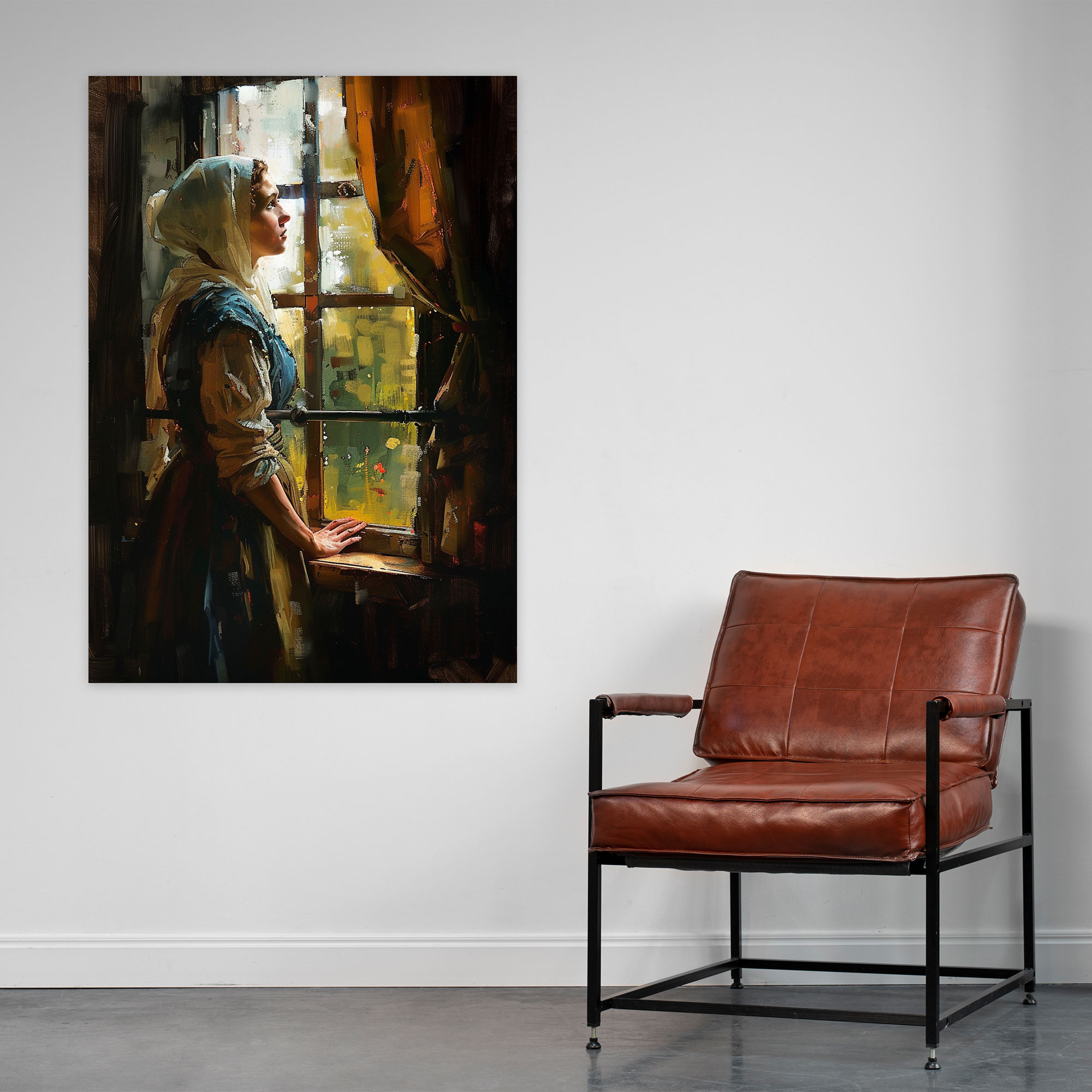 Johannes Vermeer Woman At A Window Wall Art - Johannes Vermeer, Canvas Print, Wall Decoration, Home Decoration