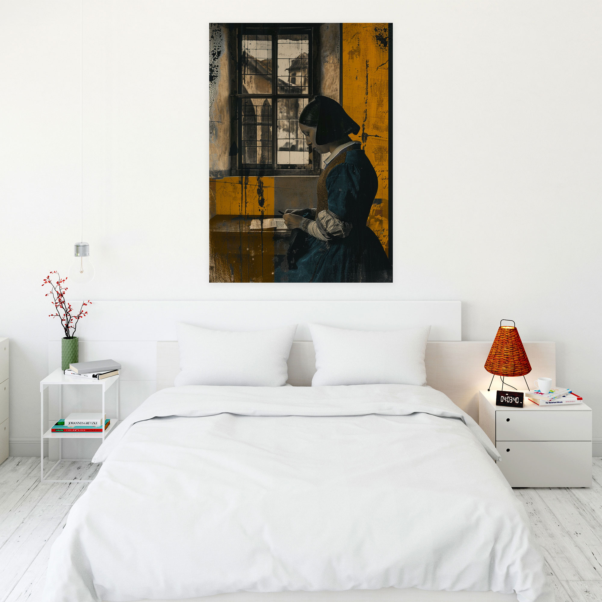 Johannes Vermeer Woman Reading A Letter Wall Art - Johannes Vermeer, Johannes Vermeer, Canvas Wall Art, Wall Art