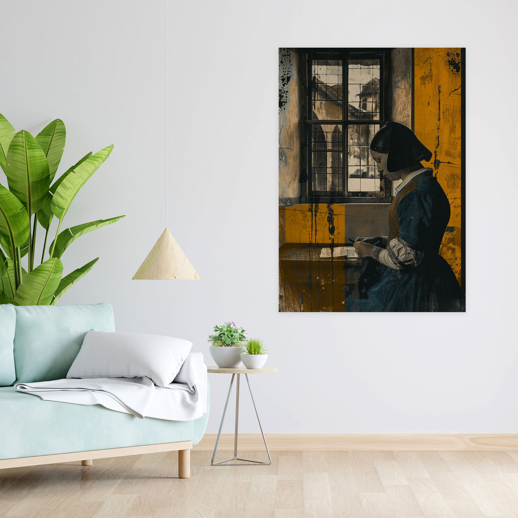 Johannes Vermeer Woman Reading A Letter Wall Art - Johannes Vermeer, Johannes Vermeer, Canvas Wall Art, Wall Art