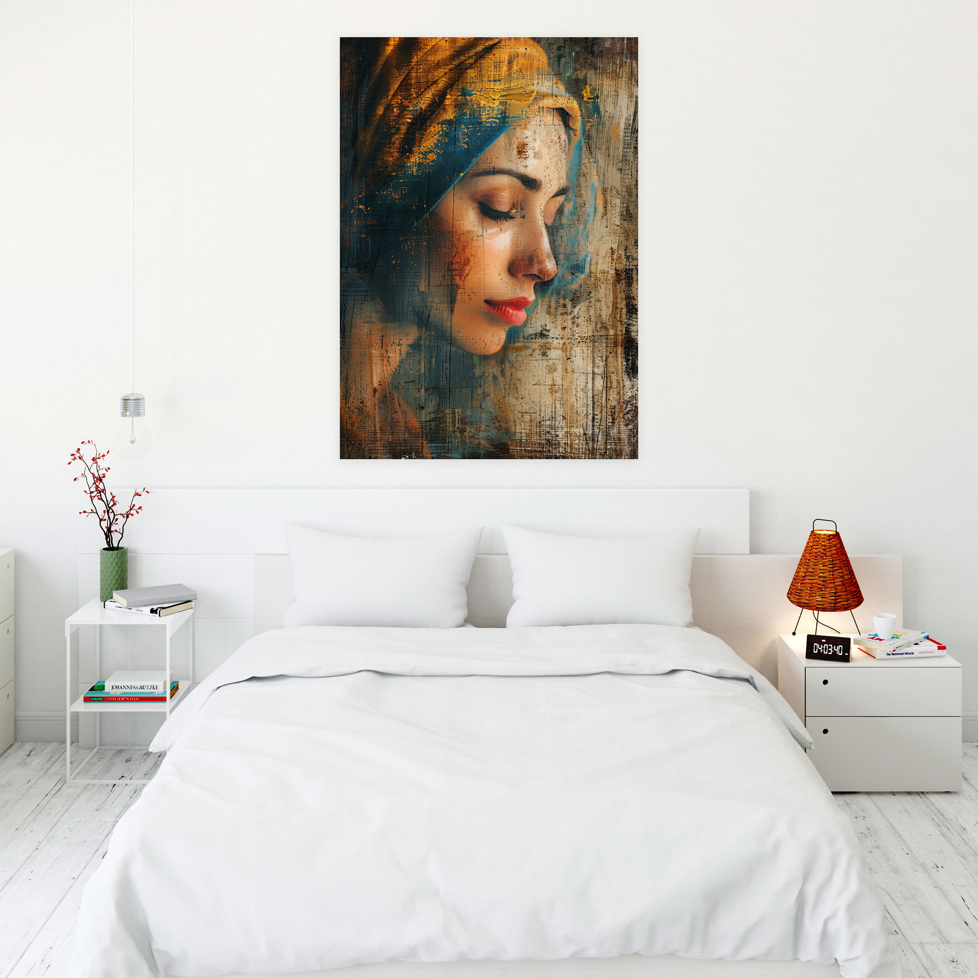 Johannes Vermeer Serene Portrait Of A Woman Wall Art - Johannes Vermeer, Wall Decoration, Canvas Wall Art, Johannes Vermeer