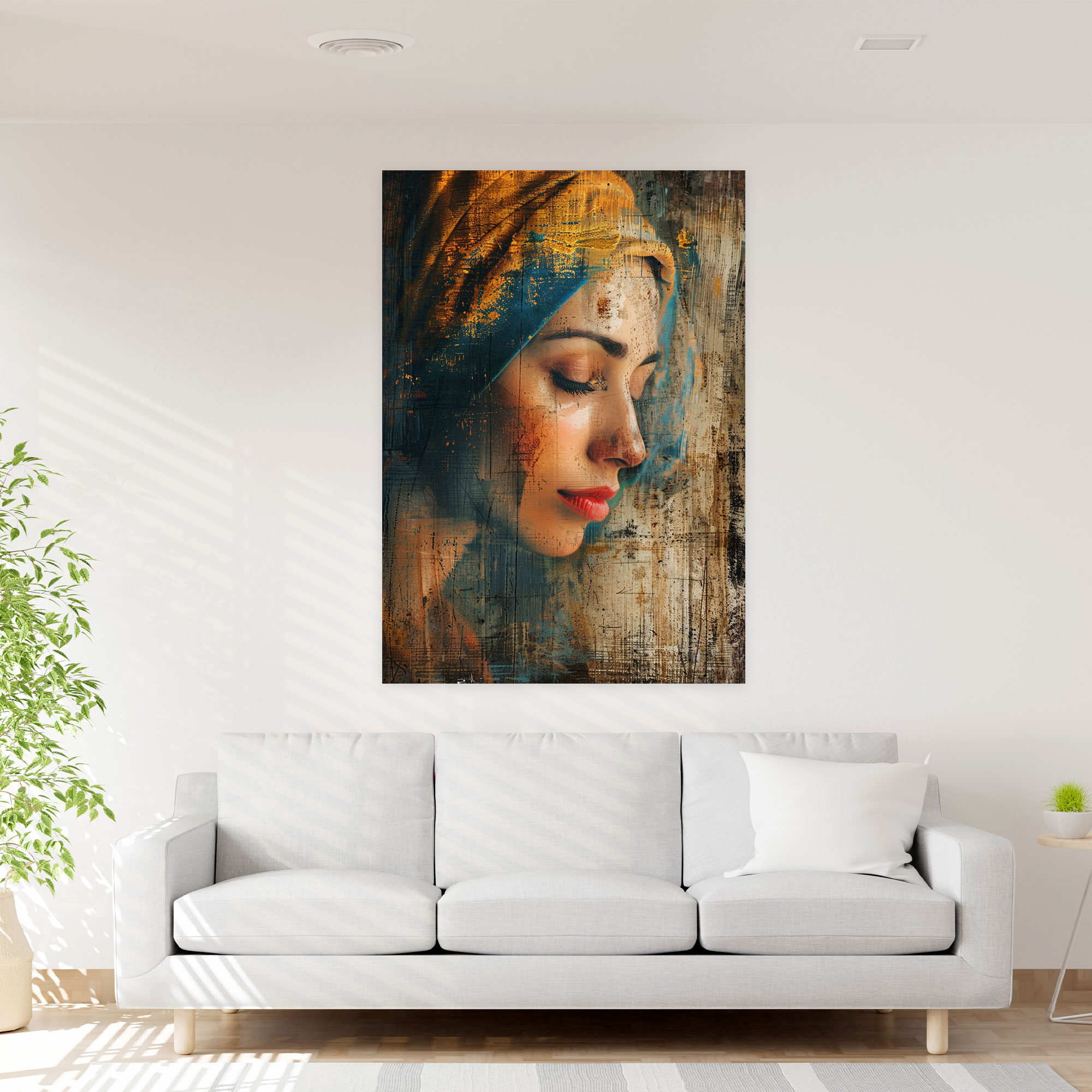 Johannes Vermeer Serene Portrait Of A Woman Wall Art - Johannes Vermeer, Wall Decoration, Canvas Wall Art, Johannes Vermeer