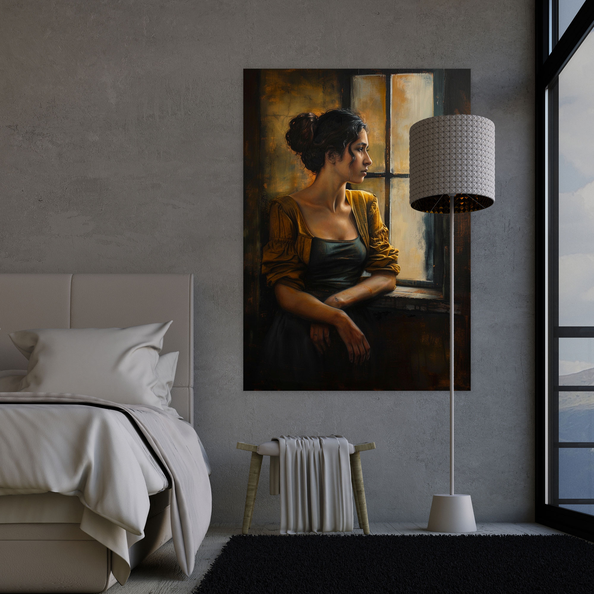 Johannes Vermeer Contemplative Woman At A Window Wall Art - Johannes Vermeer, Johannes Vermeer, Home Decoration, Wall Decoration