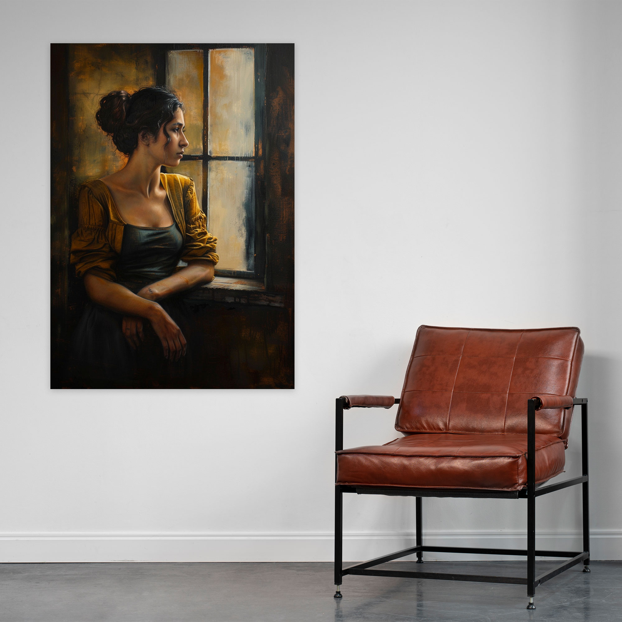 Johannes Vermeer Contemplative Woman At A Window Wall Art - Johannes Vermeer, Johannes Vermeer, Home Decoration, Wall Decoration