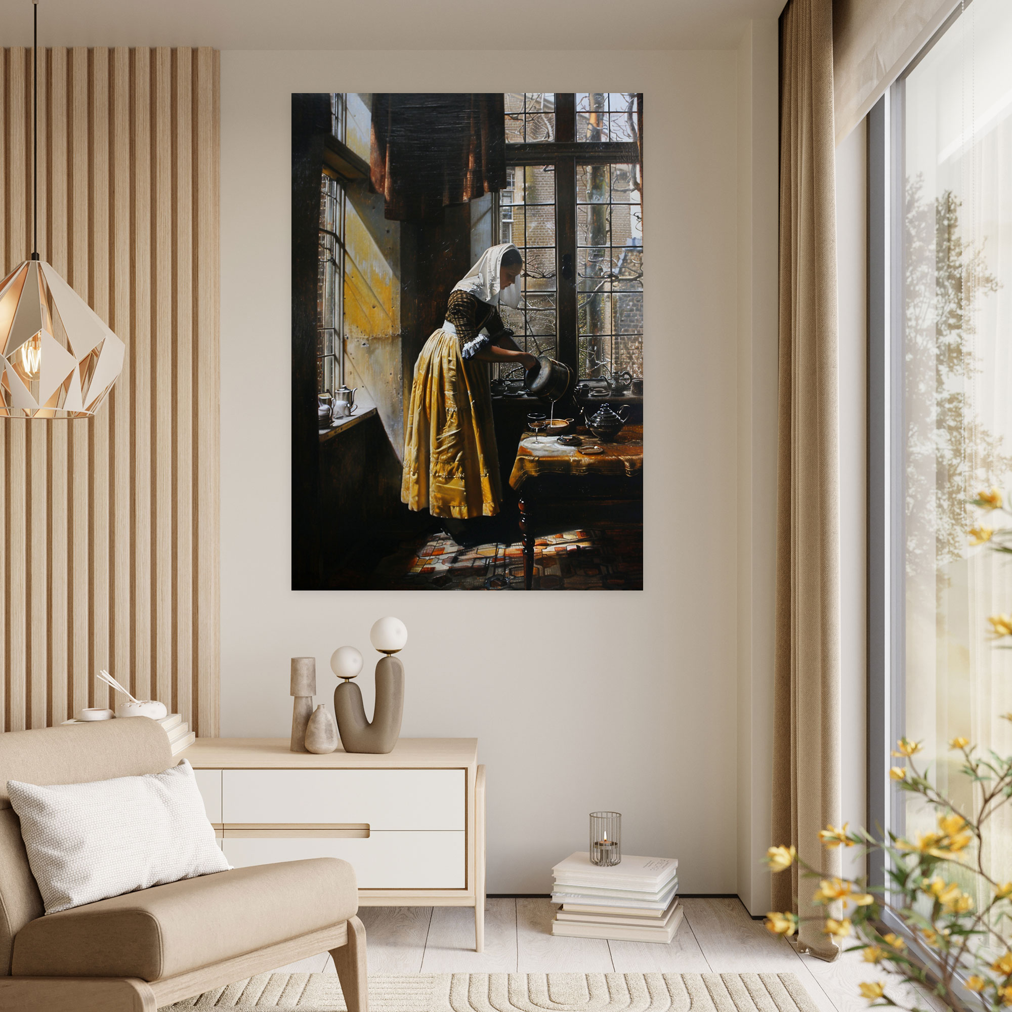 Johannes Vermeer Canvas Print - Johannes Vermeer, Canvas, Wall Decoration, Johannes Vermeer