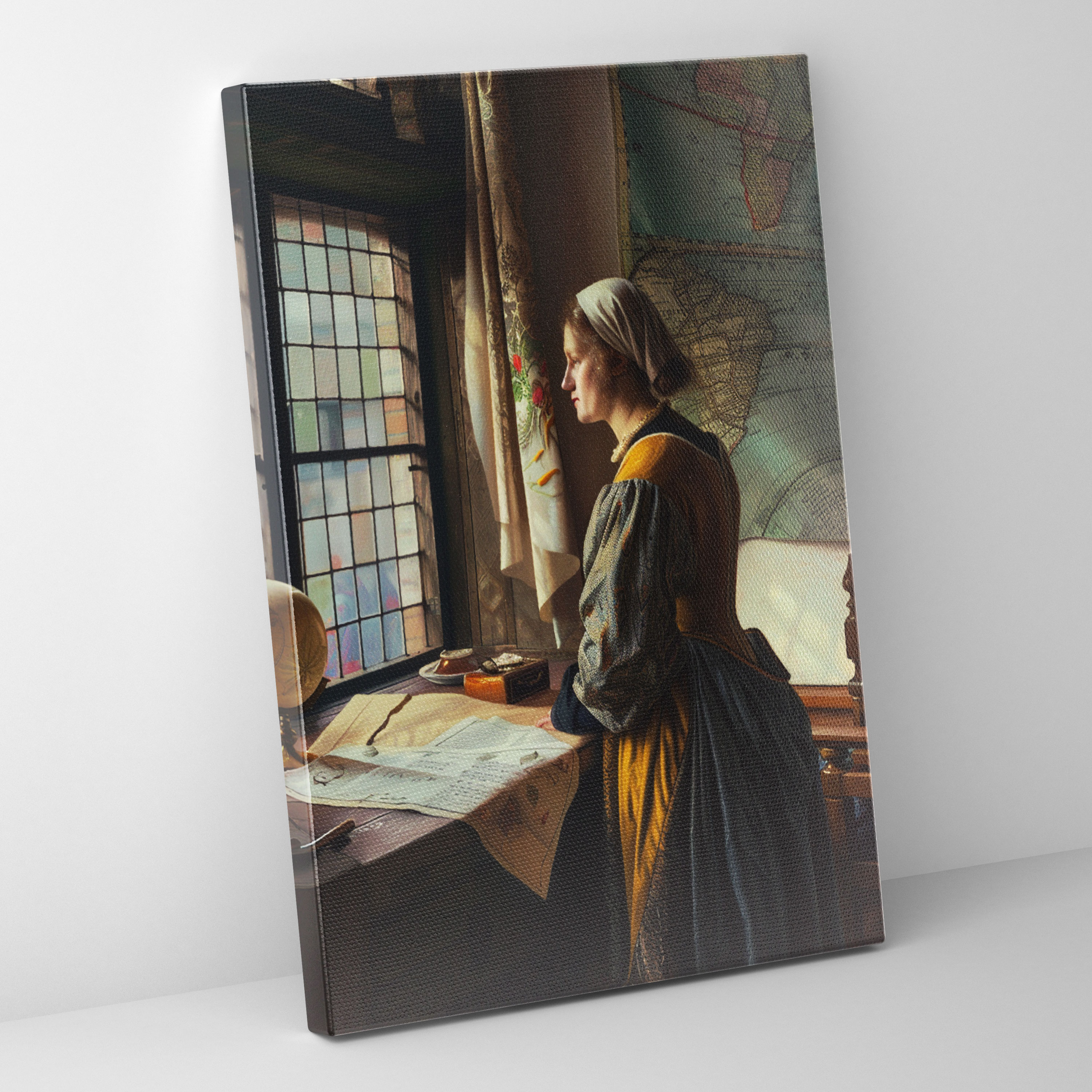 Johannes Vermeer Tablo Sanatı - Ev Dekorasyonu için Kanvas Tablo