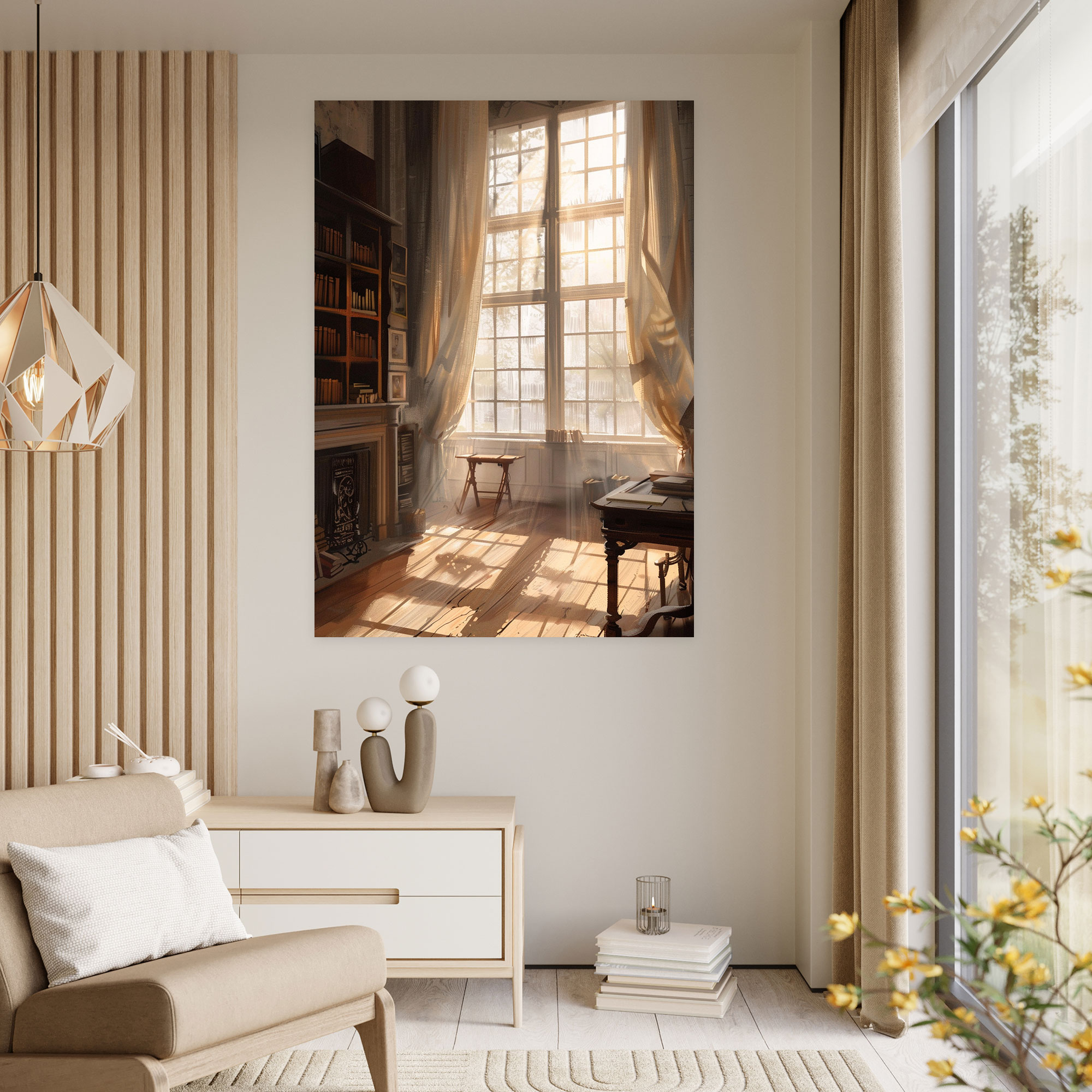 Johannes Vermeer Wall Art - Soft Light Through Window - Johannes Vermeer, Wall Decoration, Canvas, Home Decoration