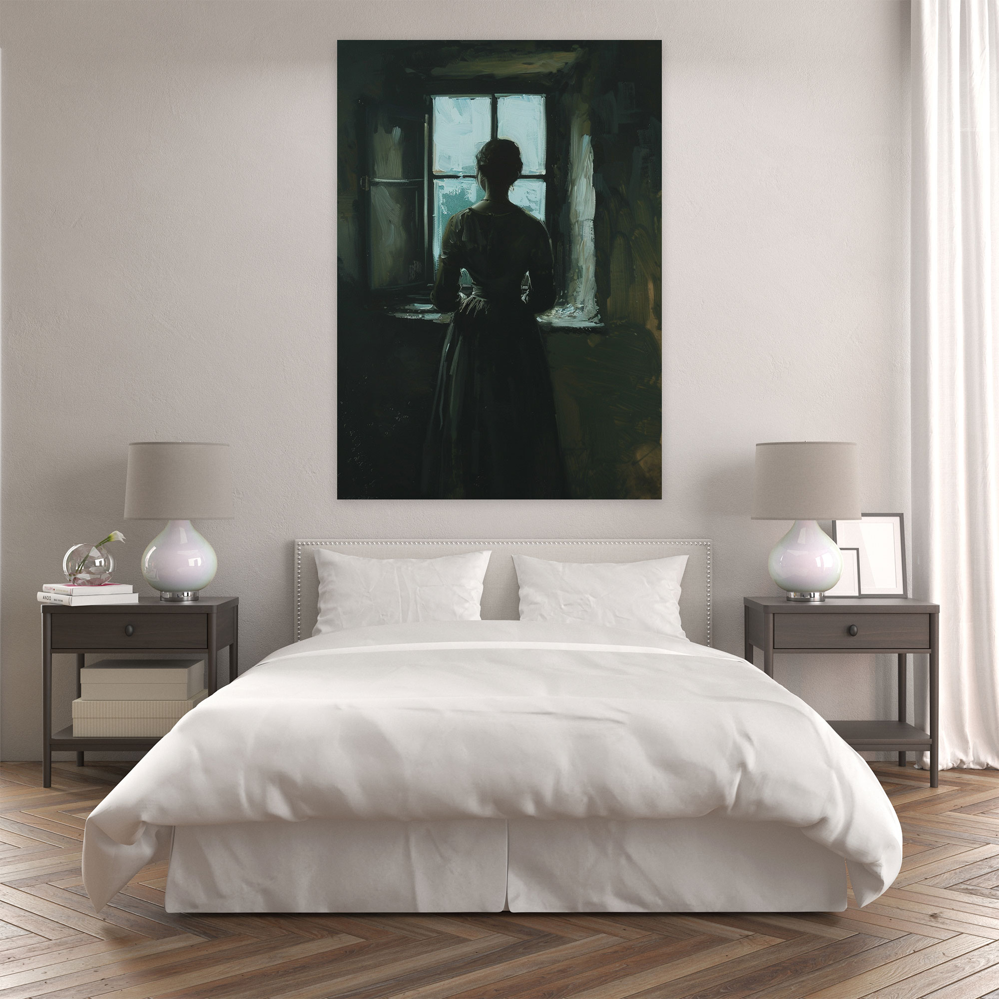 Johannes Vermeer Wall Art - Woman At Window - Johannes Vermeer, Canvas, Johannes Vermeer, Wall Decoration