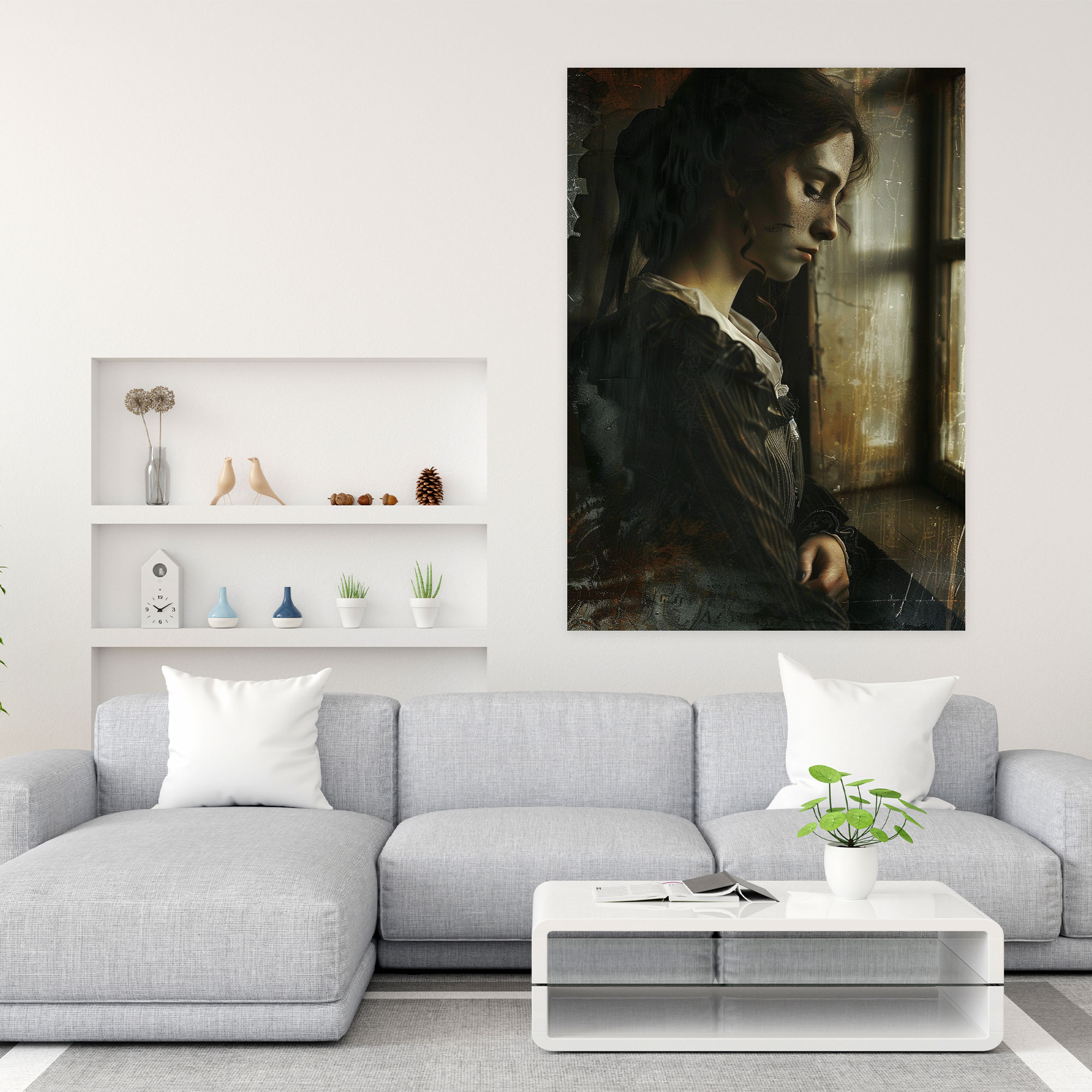 Johannes Vermeer Wall Decoration - Woman In Contemplation - Johannes Vermeer, Canvas Print, Wall Decoration, Wall Art