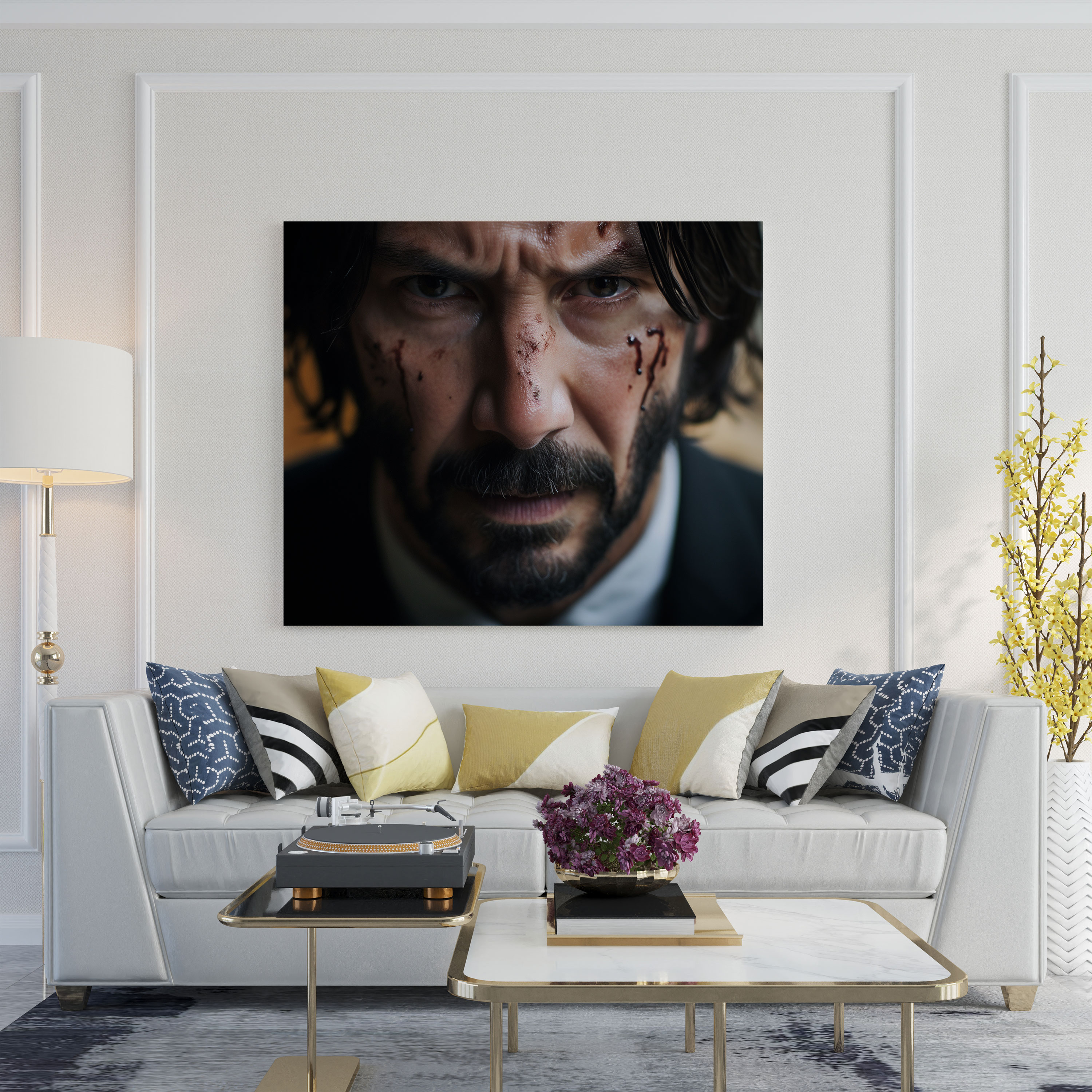 John Wick Wall Art - Grit And Resilience - John Wick, Determination, Wall Decoration, Canvas Wall Art