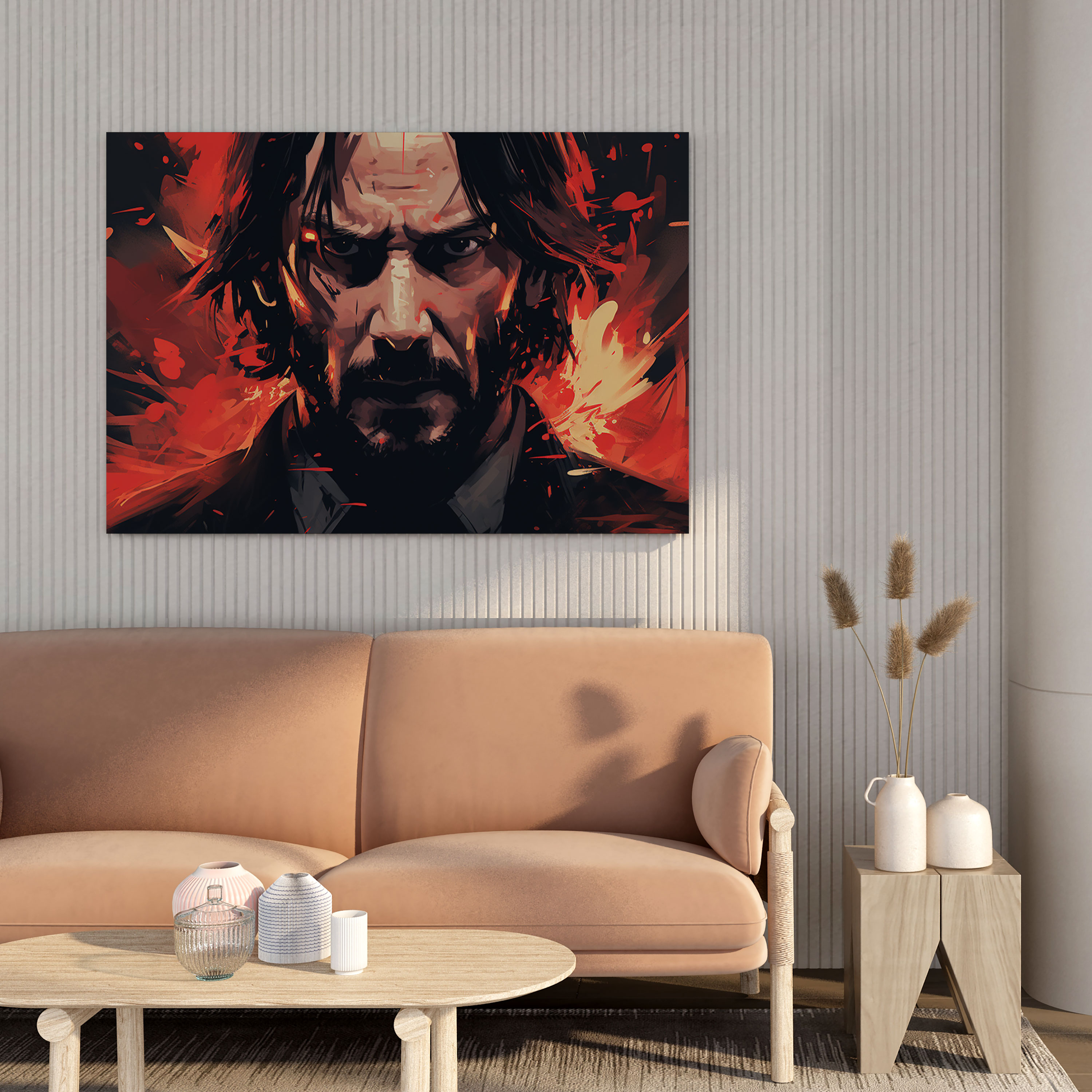 John Wick Wall Art - Focused Face - John Wick, Canvas Wall Art, Wall Decoration, Canvas Print