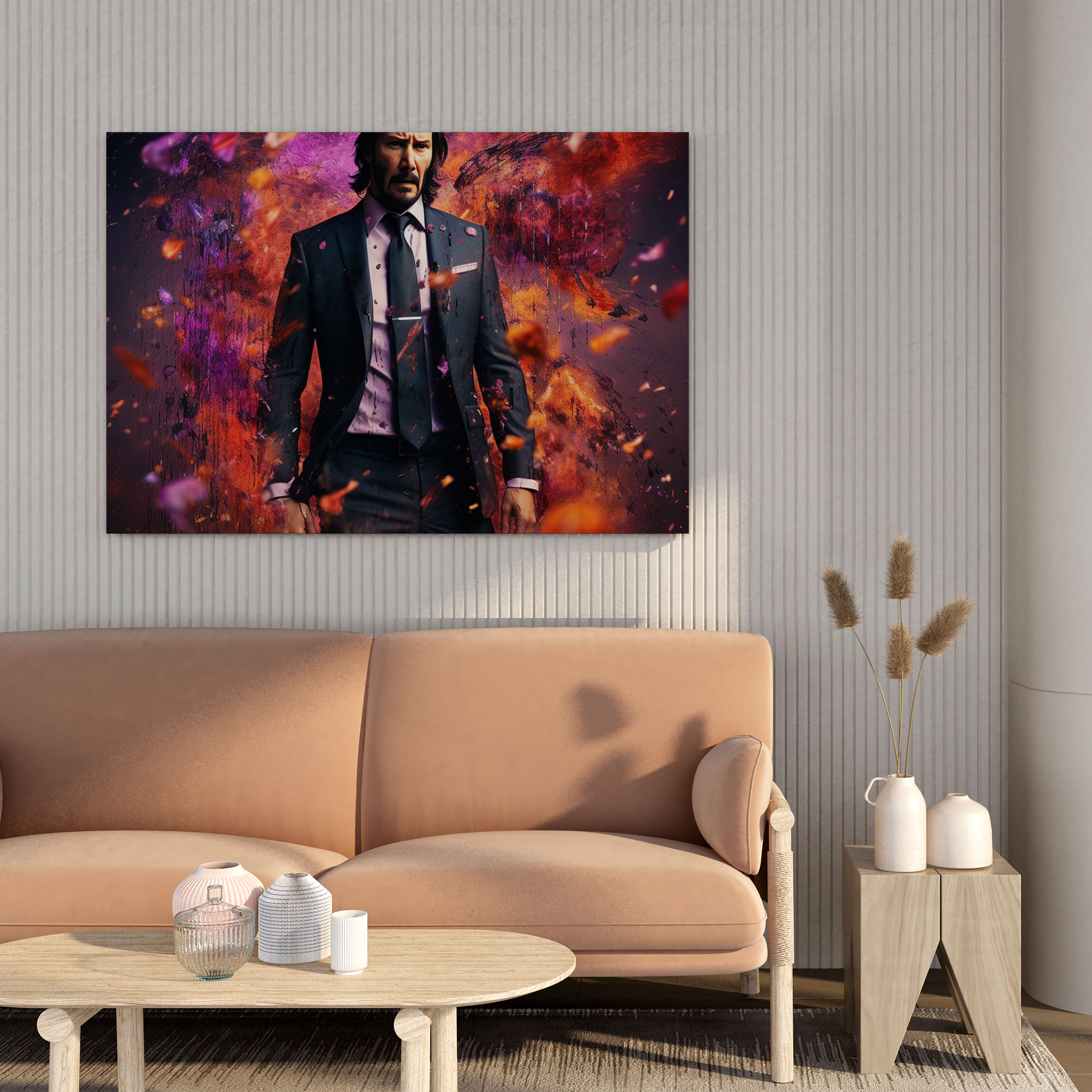 John Wick Canvas Print - Surreal Dreamscape - John Wick, Abstract Elements, Wall Decoration, Canvas Wall Art