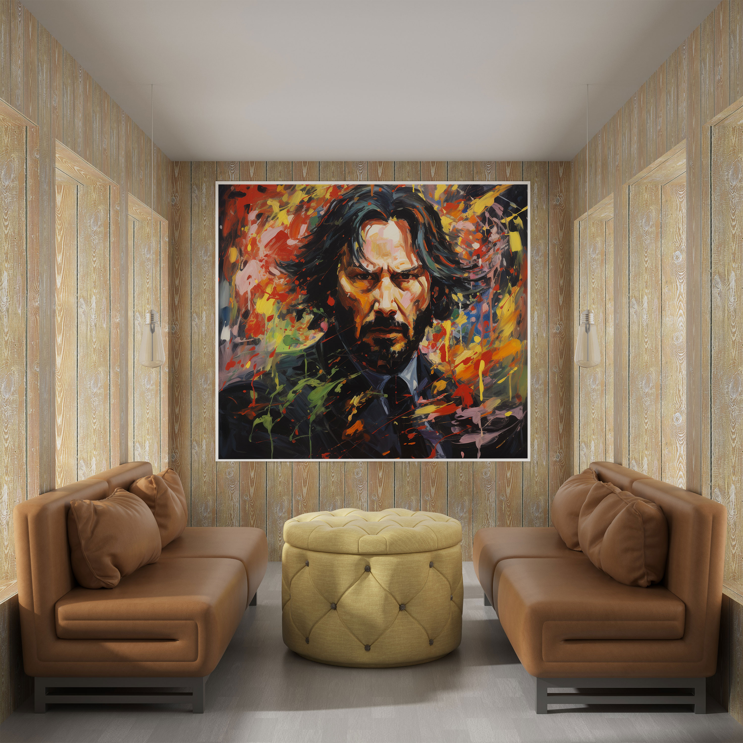 John Wick Canvas Print - Enigmatic Persona - John Wick, Home Decoration, Canvas Wall Art, Enigmatic Persona