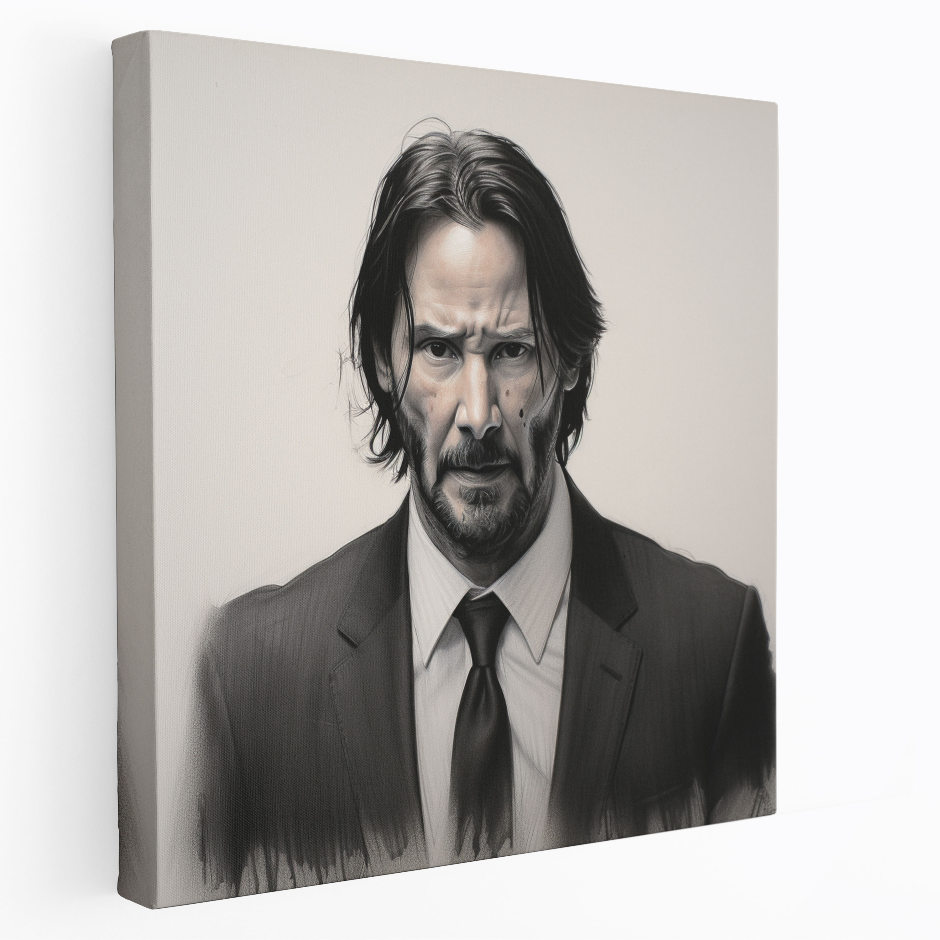 John Wick Wall Art - Steely Gaze - John Wick, Canvas Wall Art, Steely Gaze, Determination