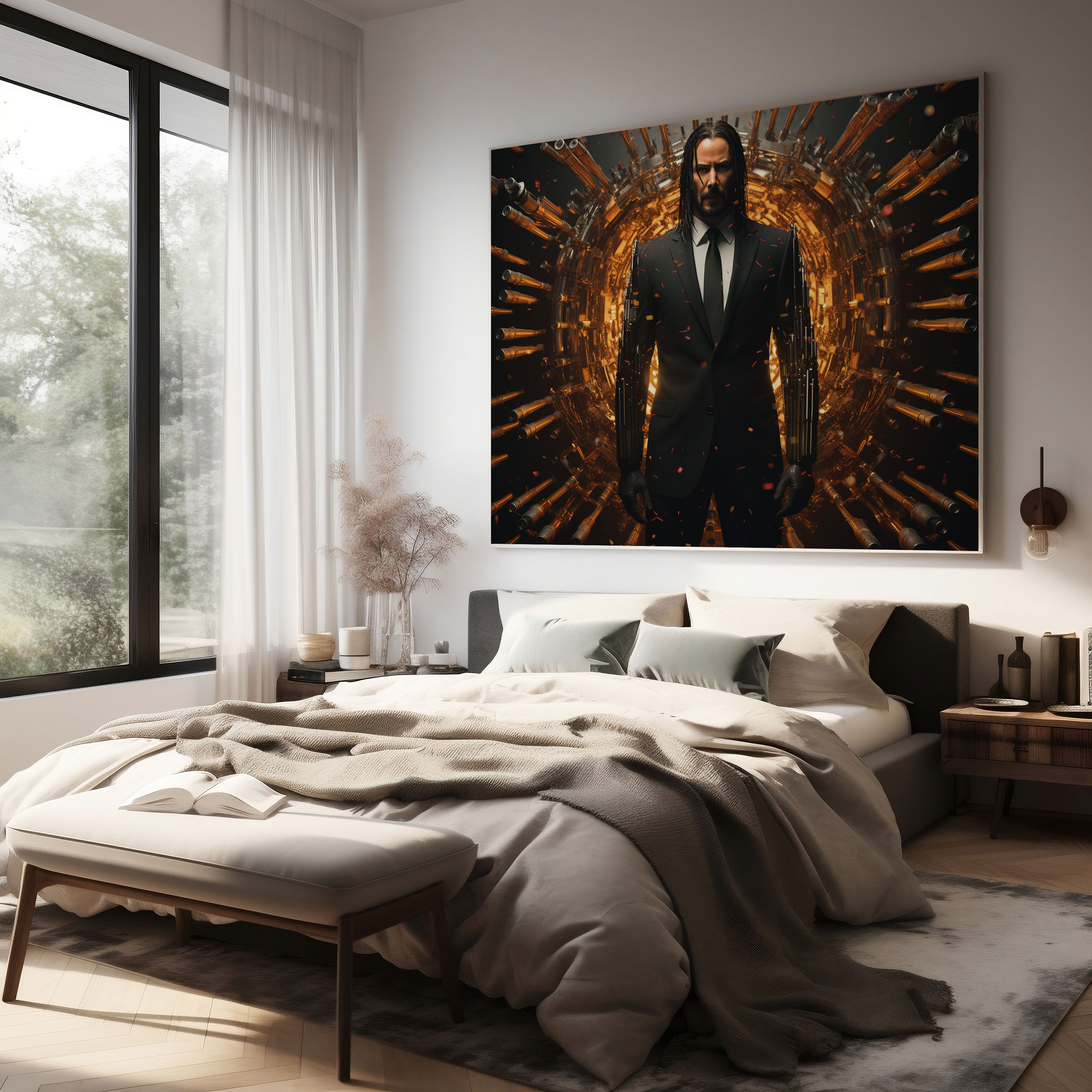 John Wick Wall Art - John Wick, Wall Decoration, Canvas Print, John Wick