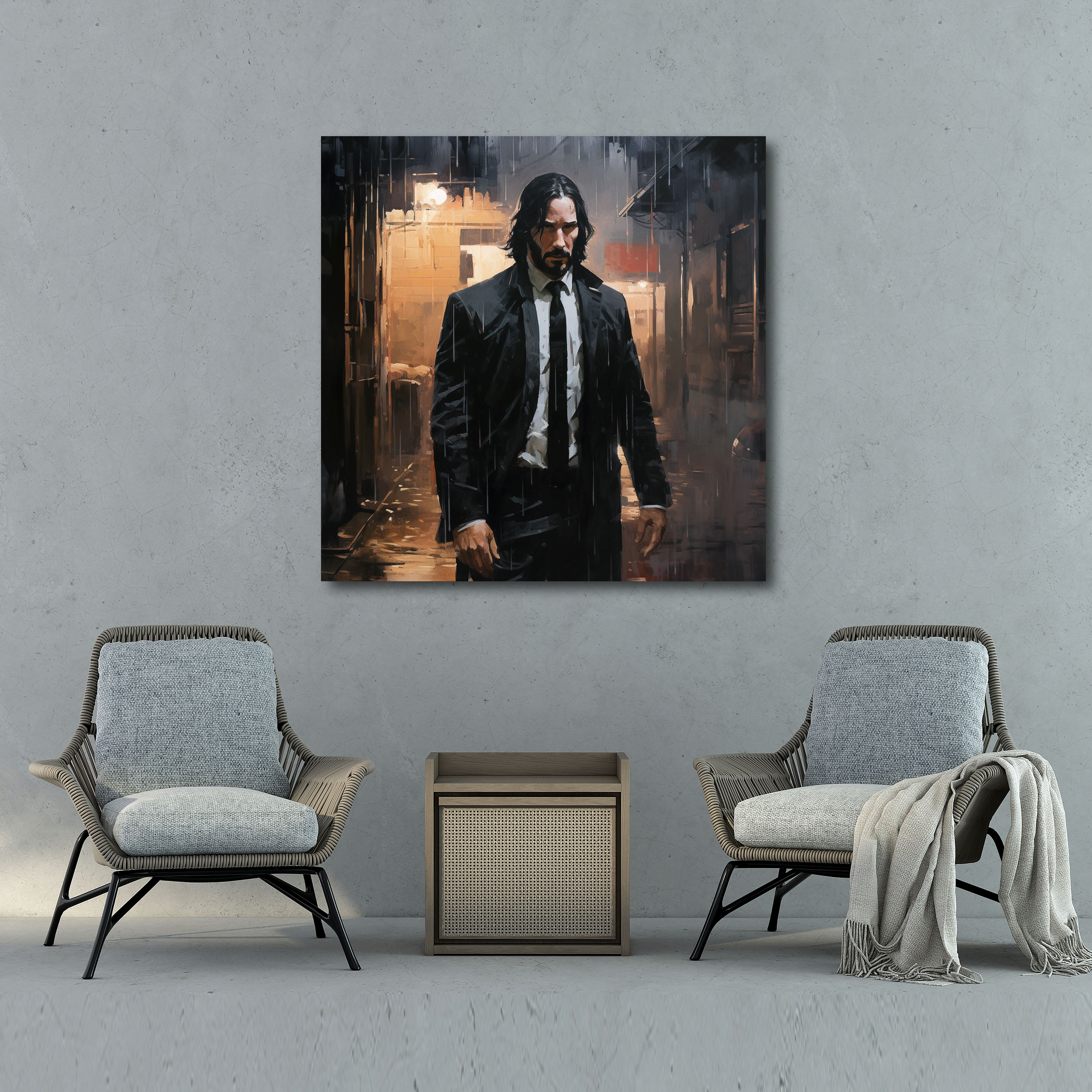 John Wick Wall Decoration - John Wick, Home Decoration, Canvas, John Wick