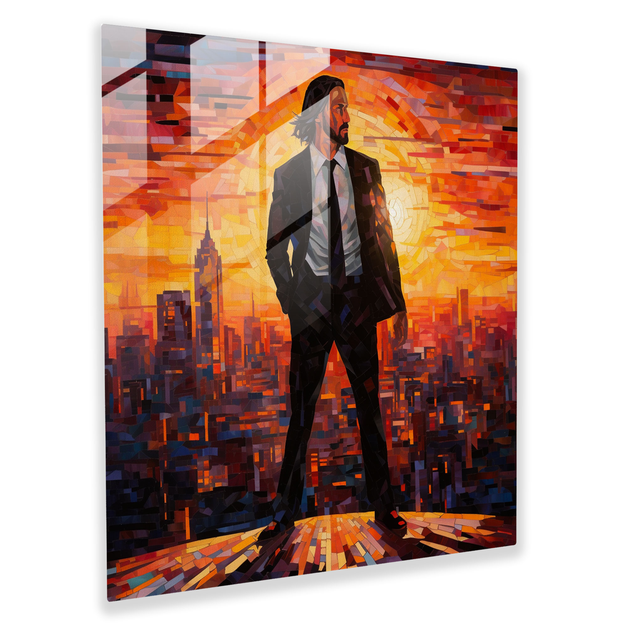 John Wick Glass Print - John Wick, Glass Art, Glass Wall Art, Modern Art