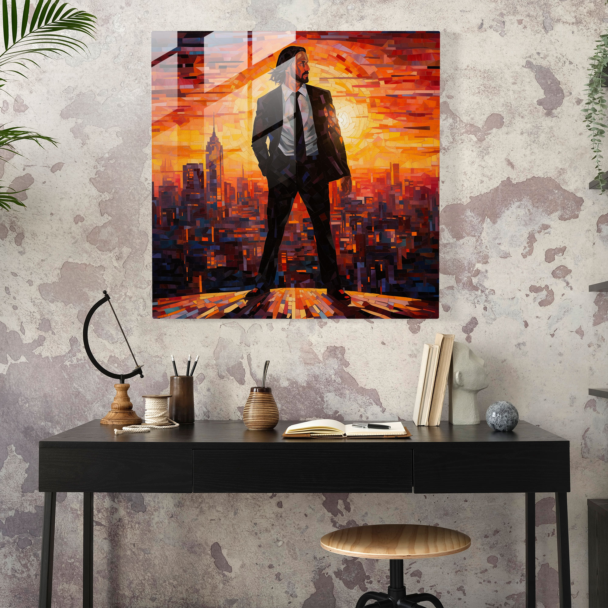 John Wick Glass Print - John Wick, Glass Art, Glass Wall Art, Modern Art