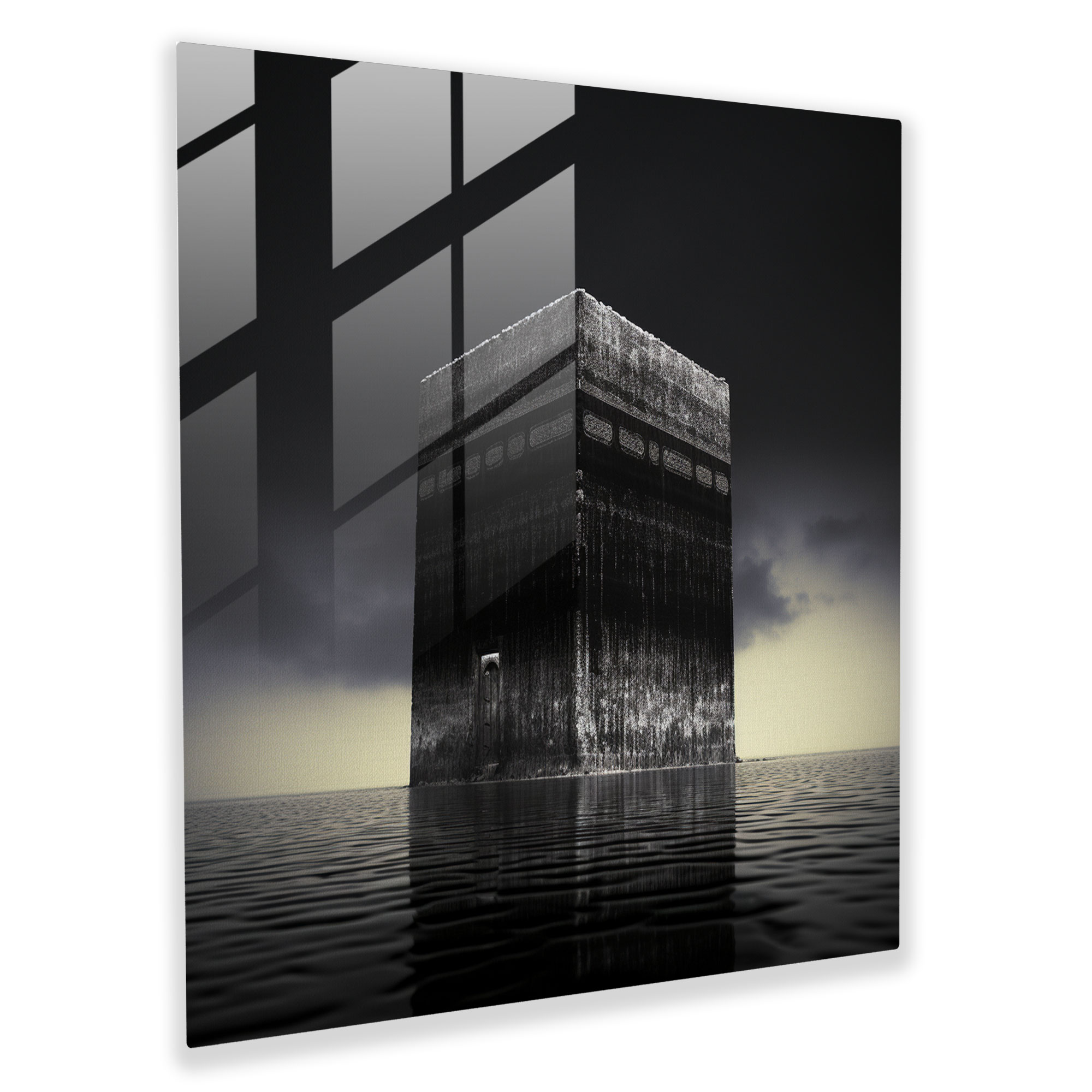 Kaaba Glass Print - Kaaba, Serenity, Glass Art, Glass Print