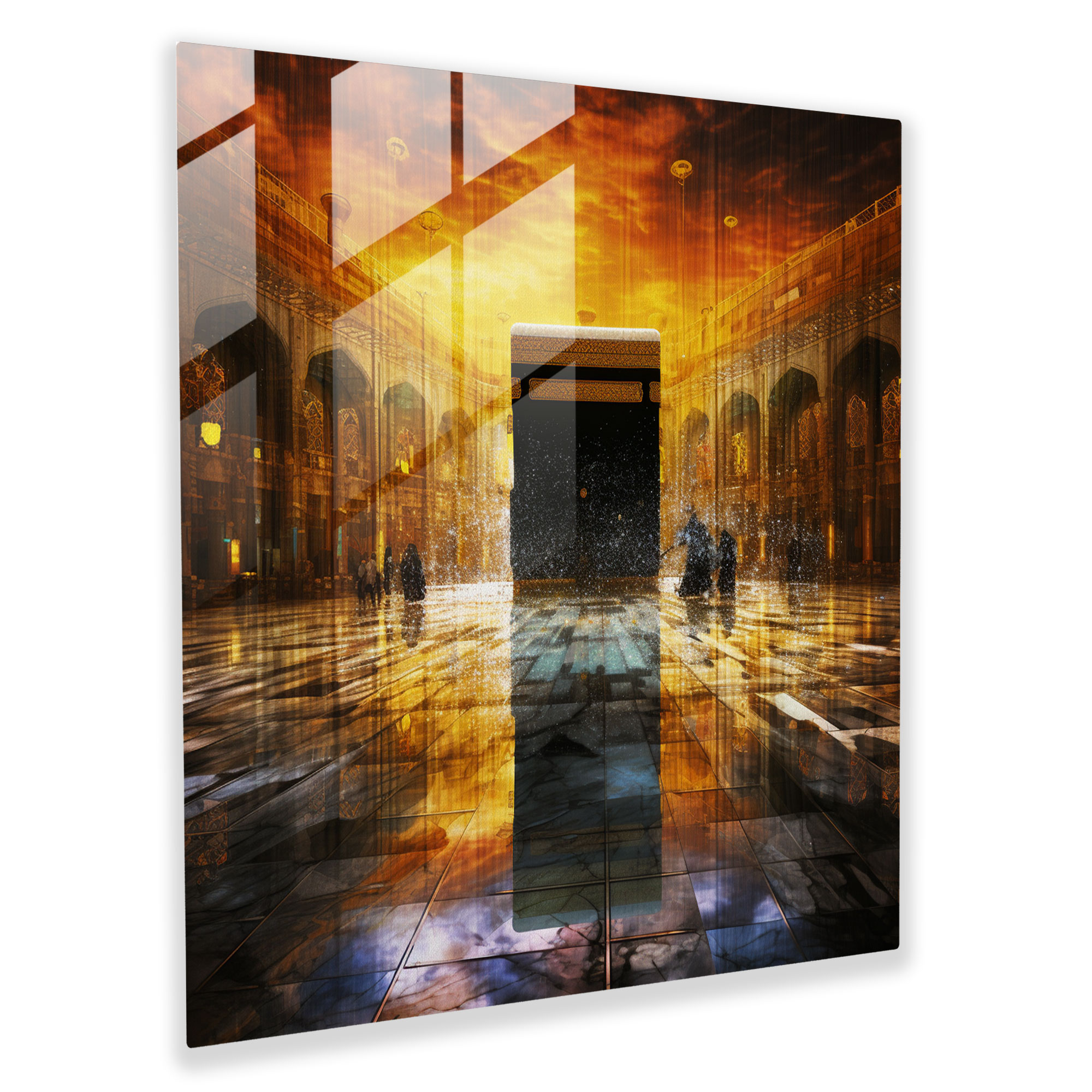 Kaaba Glass Wall Art - Modern Abstract Print - Kaaba, Kaaba, Glass Art, Glass Print