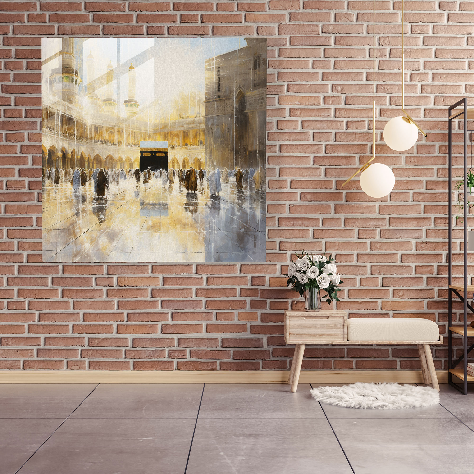 Kaaba Glass Wall Art - Impressionist Print - Kaaba, Kaaba, Home Decoration, Wall Decoration