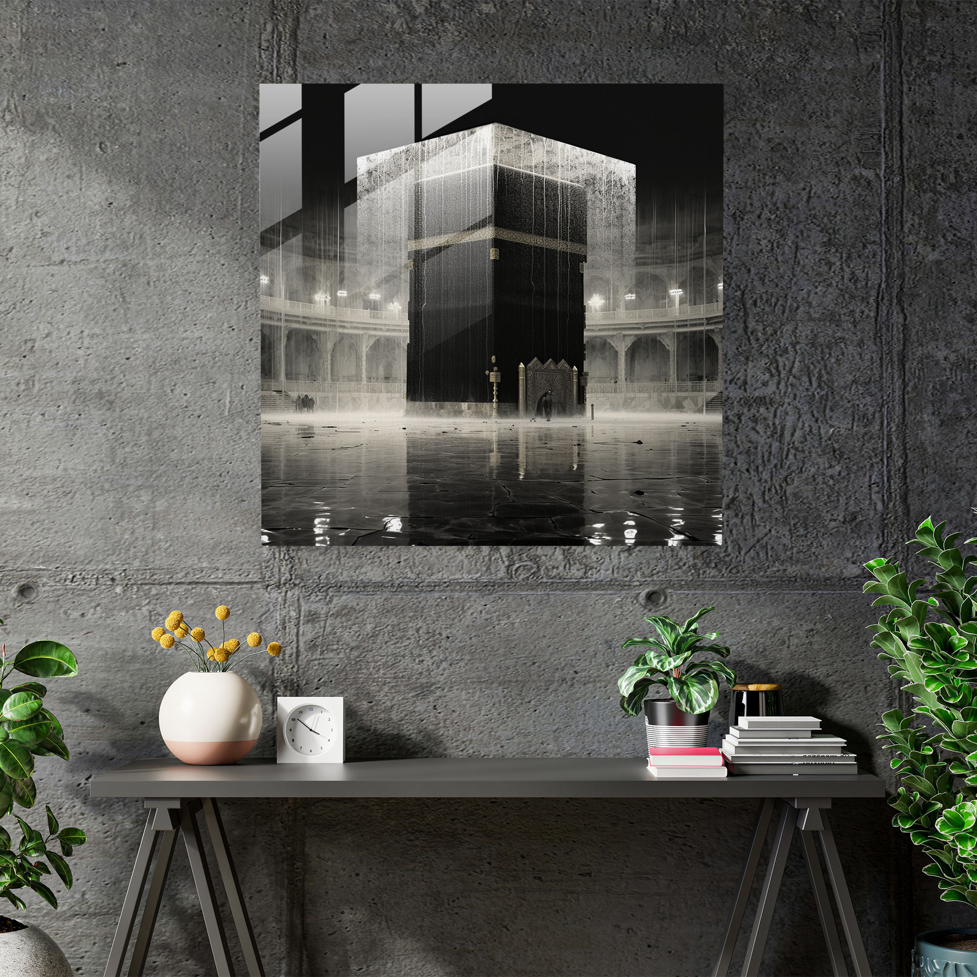Contemporary Glass Print - Kaaba - Kaaba, Modern Decor, Wall Decoration, Kaaba