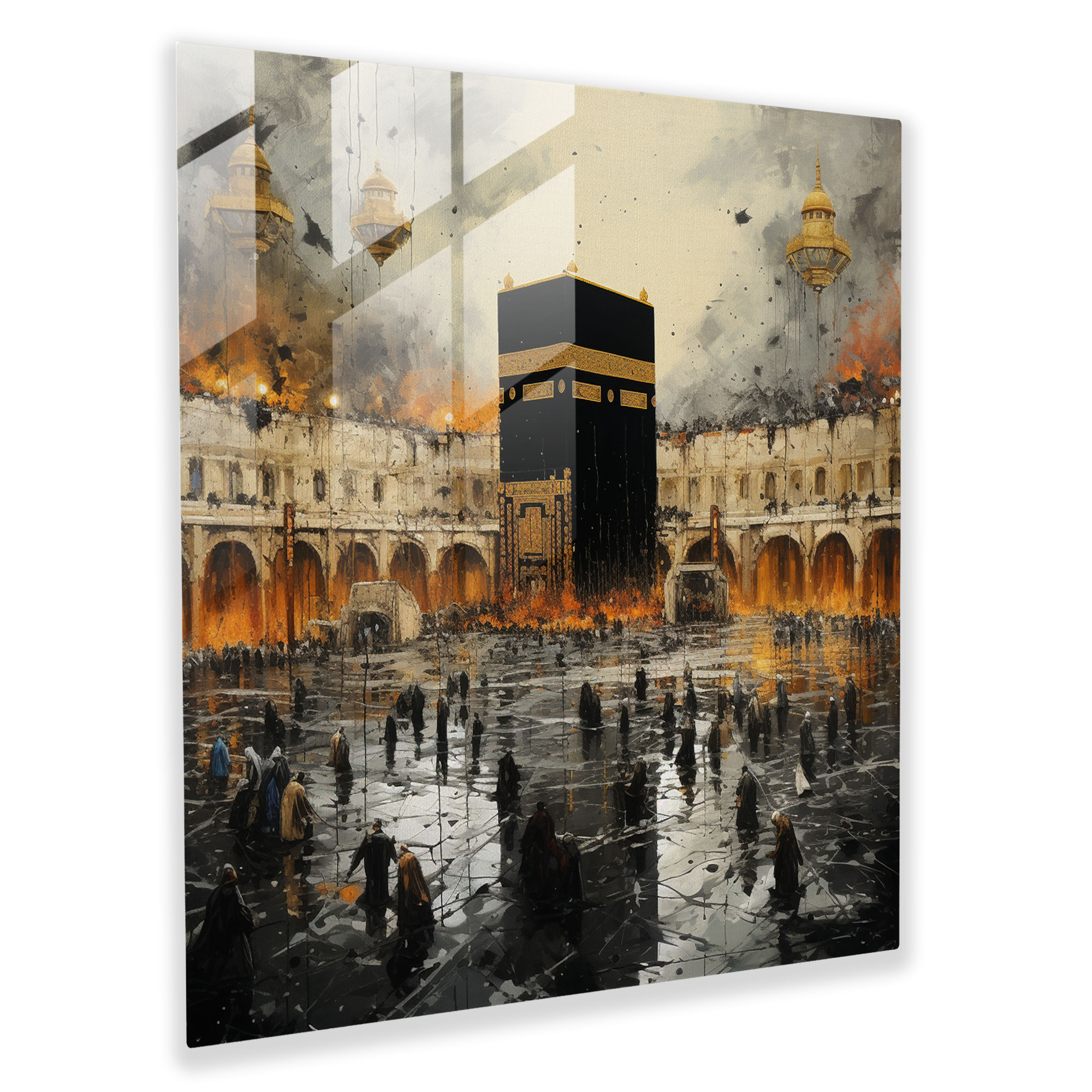 Kaaba Fusion - Glass Print - Kaaba, Kaaba, Glass Print, Glass Wall Art