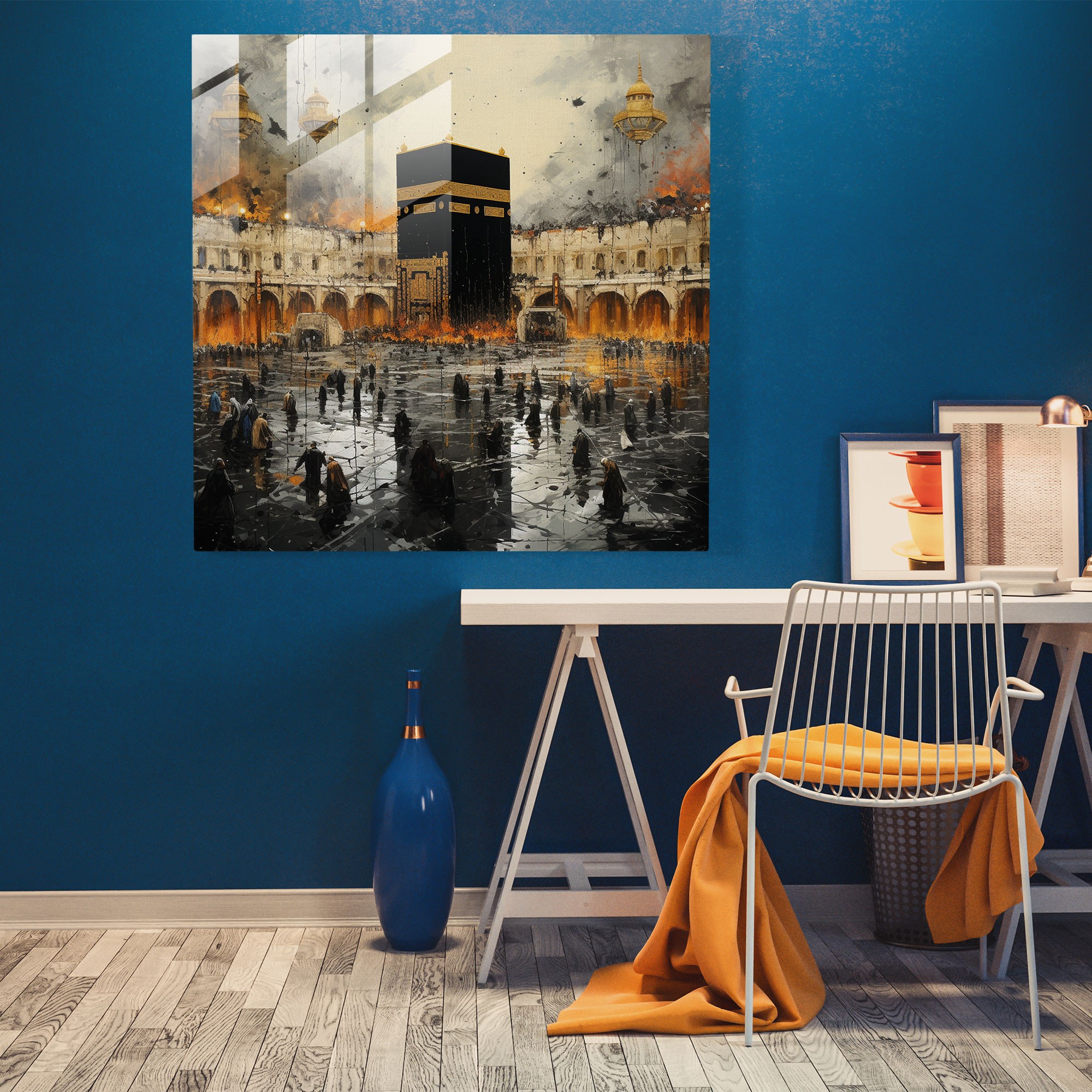 Kaaba Fusion - Glass Print - Kaaba, Kaaba, Glass Print, Glass Wall Art