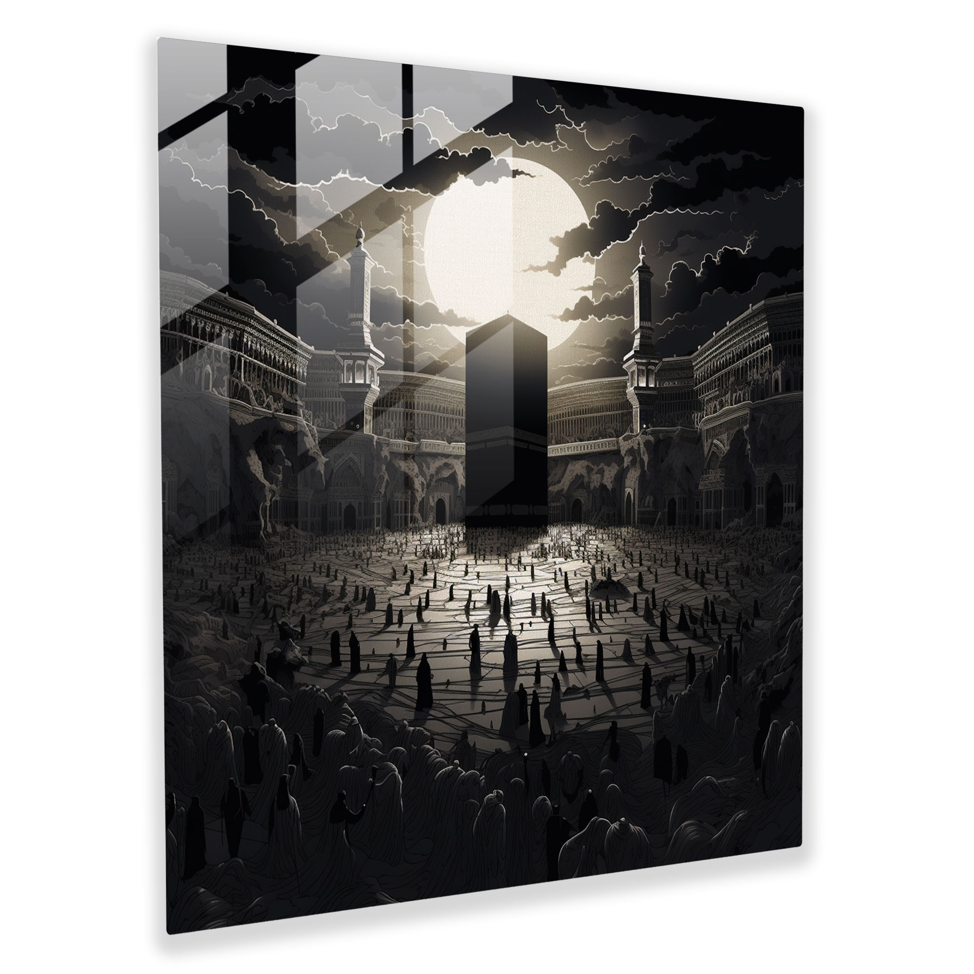 Kaaba Serenity - Glass Wall Art Print - Kaaba, Glass Wall Art, Wall Decoration, Home Decoration