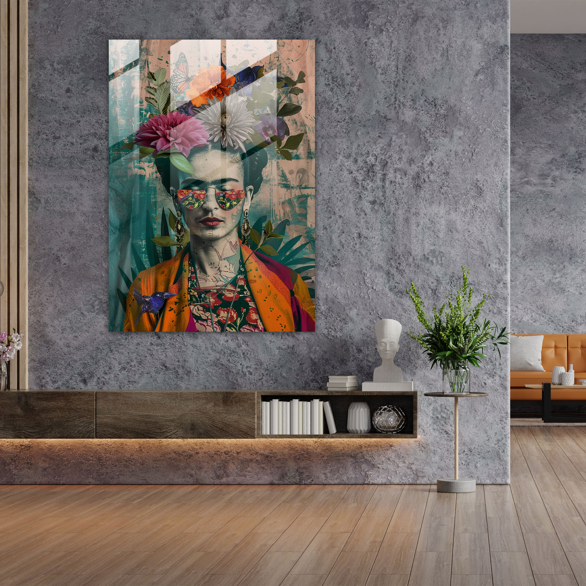 Frida Kahlo Stil Wohnkultur - Frida Kahlo Werke Glasbild Wohnkultur Moderne Kunst