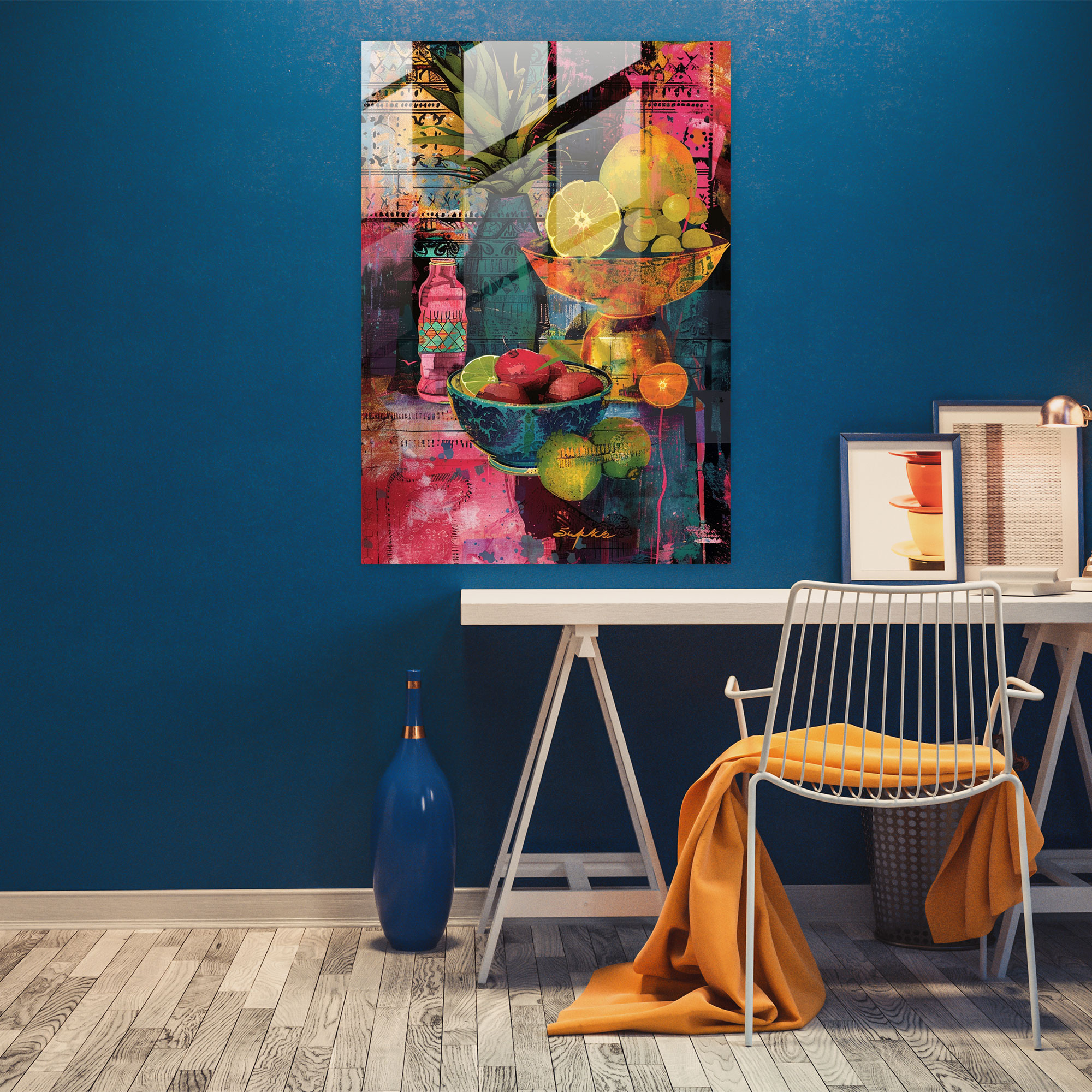 Frida Kahlo Stil Wanddekoration - Frida Kahlo Werke Wanddekoration Glasbild