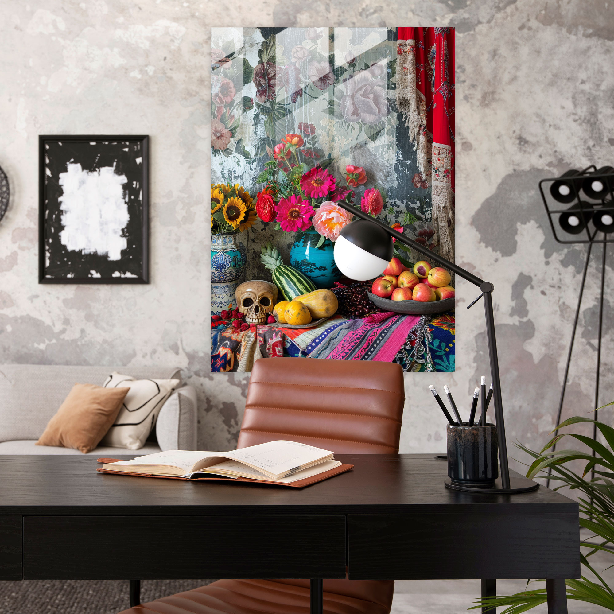 Frida Kahlo Tarzı Ev Dekorasyonu - Frida Kahlo Eserleri Ev Dekorasyonu Duvar Dekorasyonu Modern Sanat