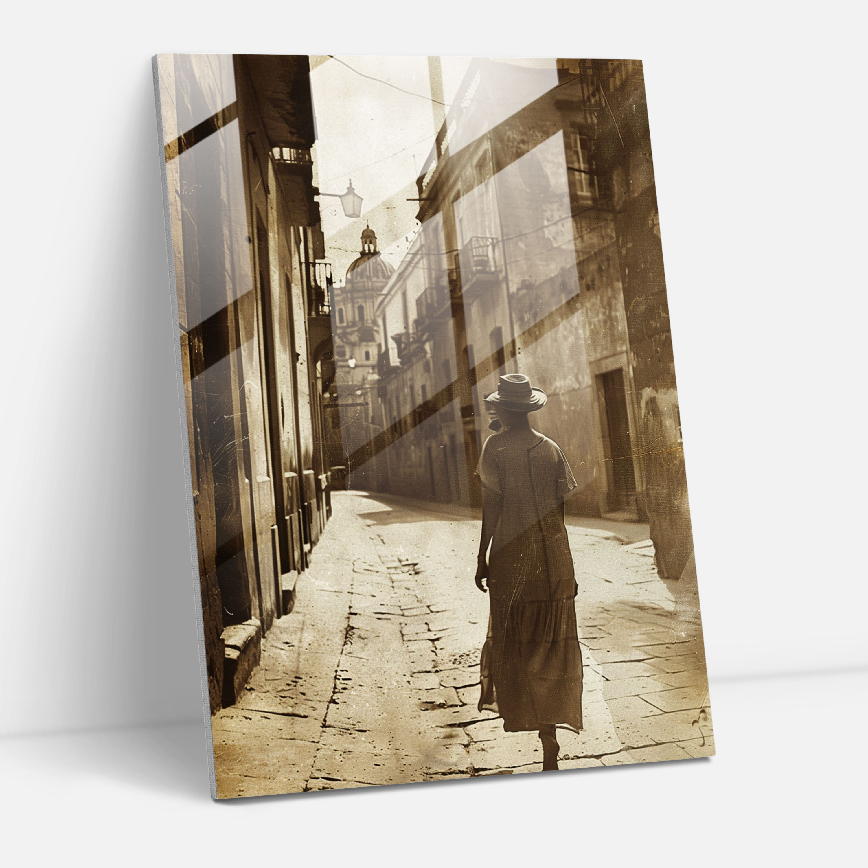 Frida Kahlo Tarzı Cam Tablo - Frida Kahlo Eserleri Ev Dekorasyonu Benzersiz Vintage