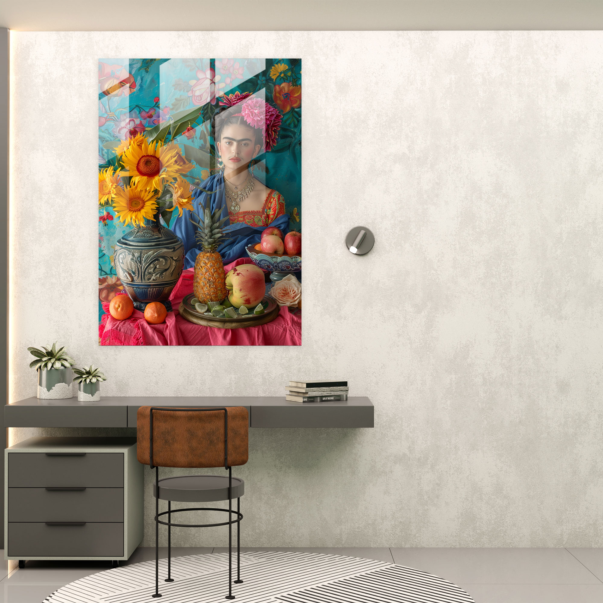 Frida Kahlo Tarzı Ev Dekorasyonu - Frida Kahlo Eserleri Ev Dekorasyonu Canlı Renkler Modern Sanat