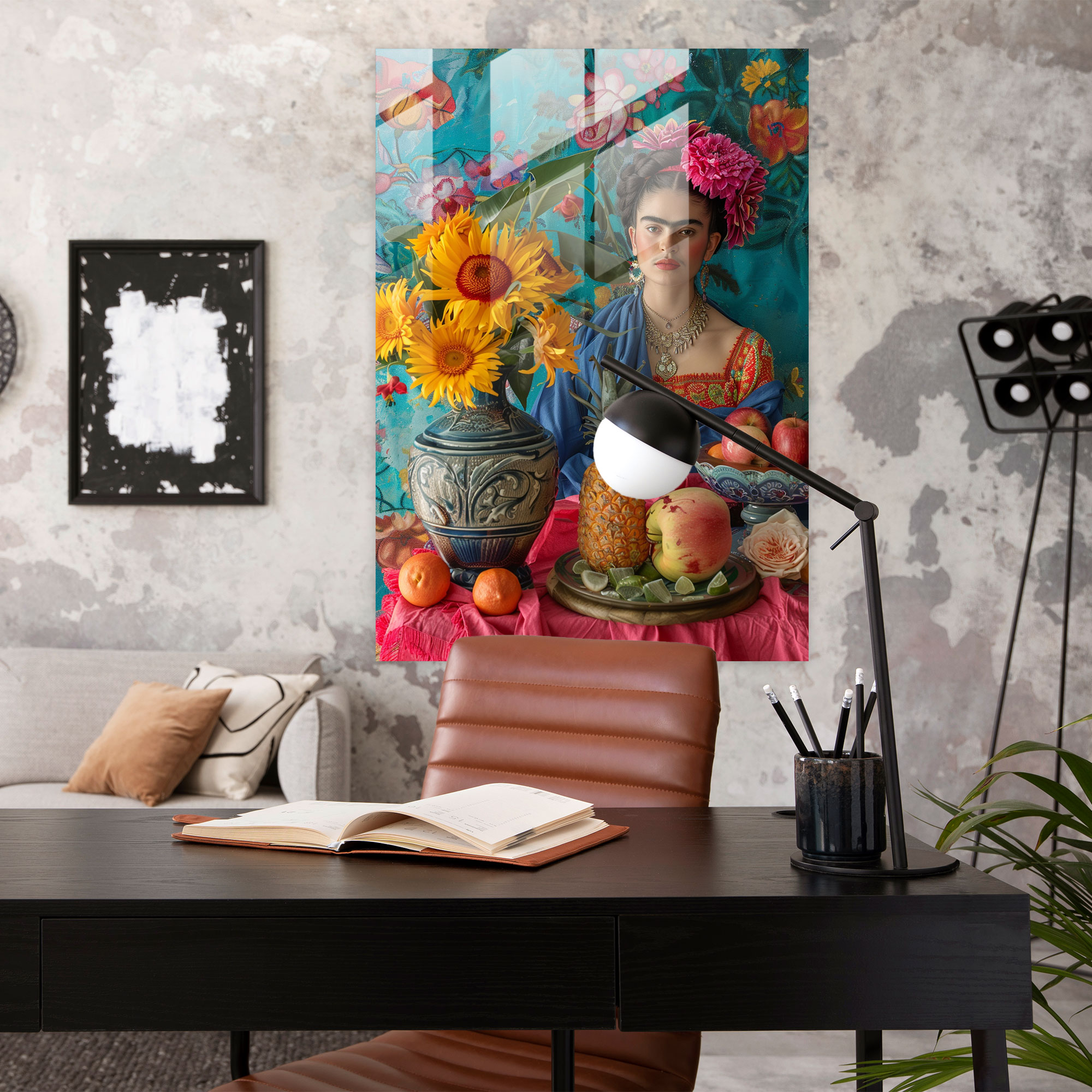 Frida Kahlo Tarzı Ev Dekorasyonu - Frida Kahlo Eserleri Ev Dekorasyonu Canlı Renkler Modern Sanat