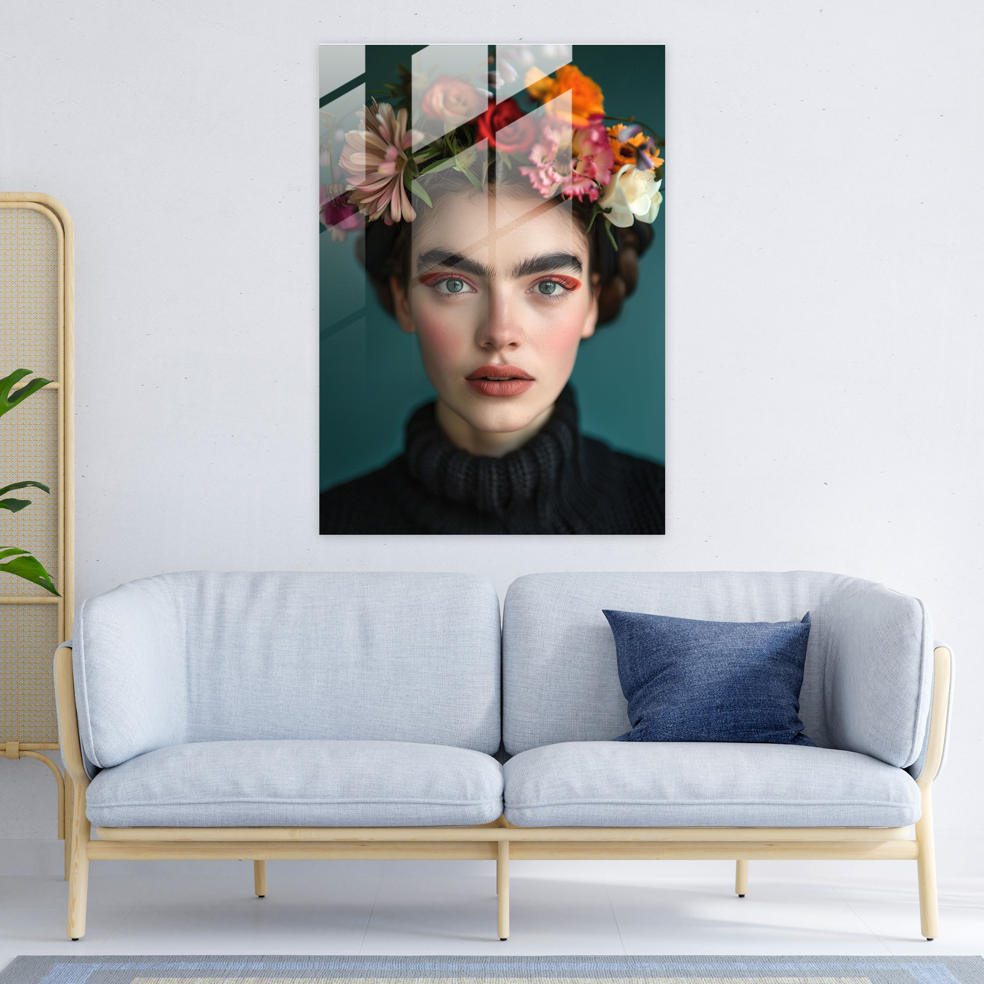 Frida Kahlo Stil Wohnkultur - Glas Wandkunst Moderne Kunst