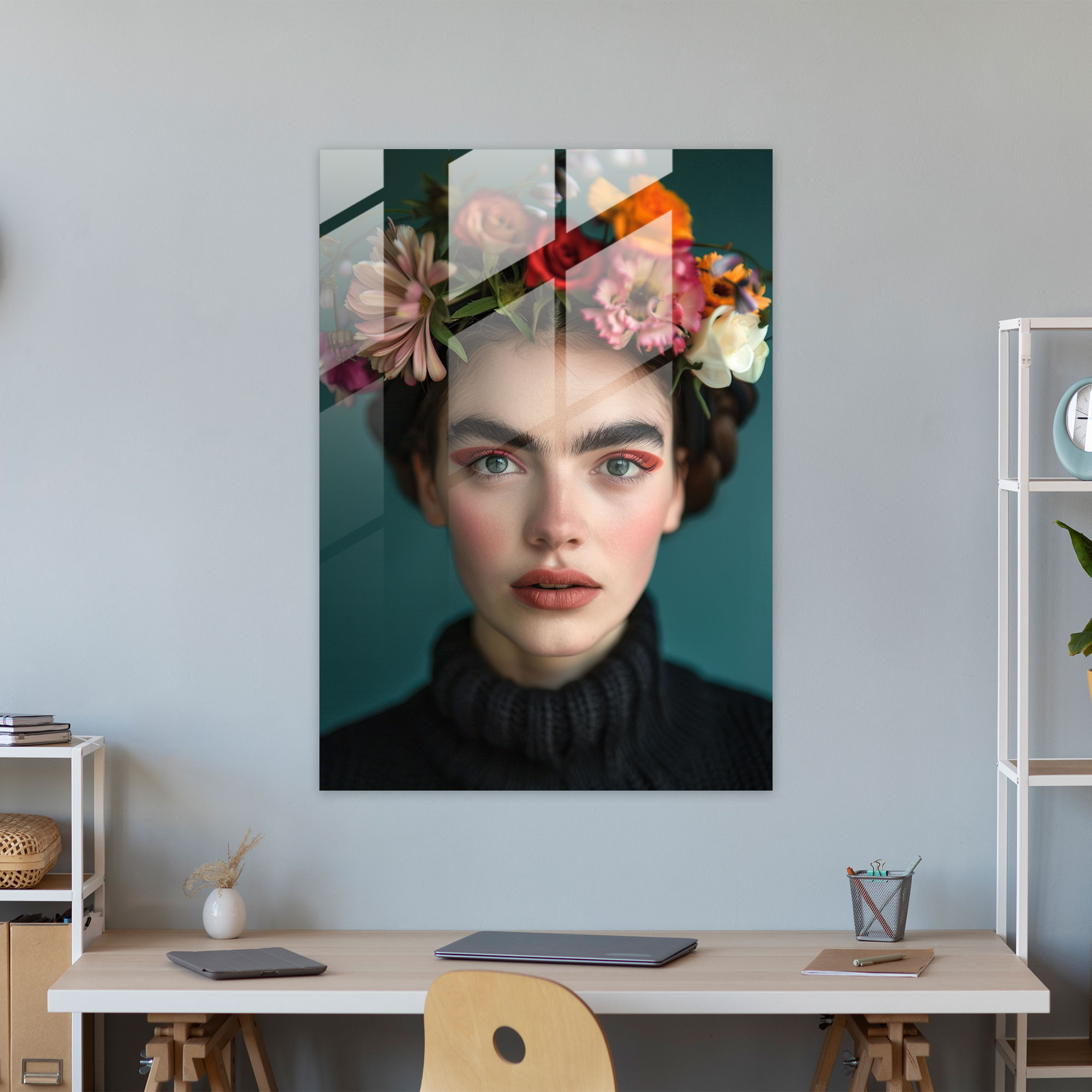 Frida Kahlo Stil Wohnkultur - Glas Wandkunst Moderne Kunst