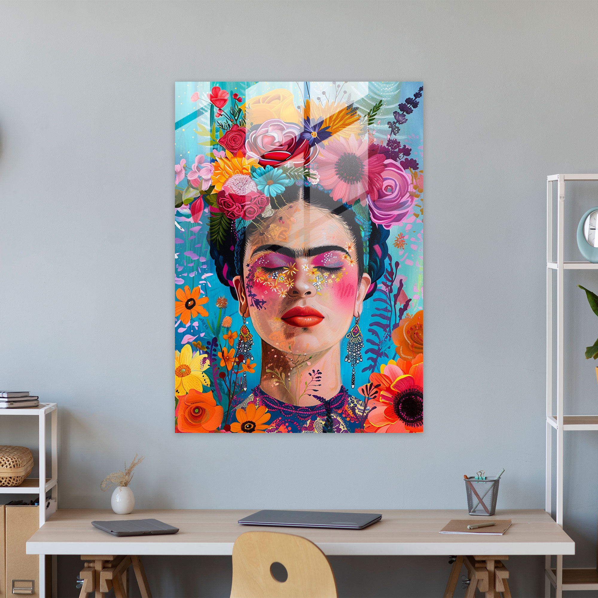 Home-Dekoration im Stil von Frida Kahlo - Leinwandbild von Frida Kahlo Eserleri Wanddekoration moderne Kunst im Frida Kahlo-Stil