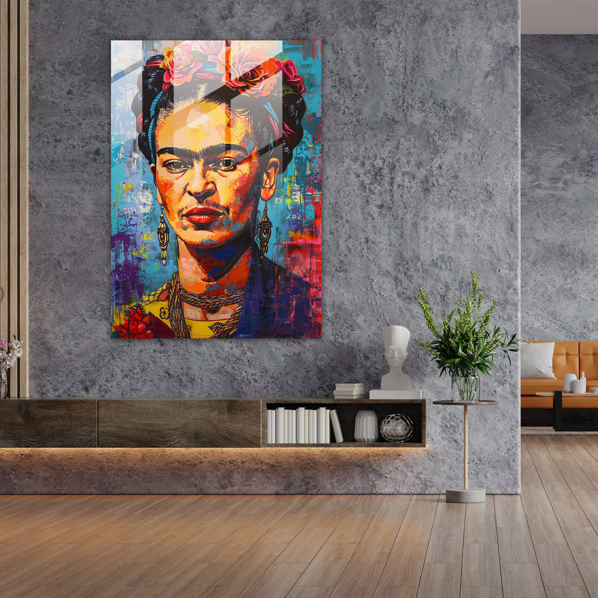 Frida Kahlo Tarzı Ev Dekorasyonu - Frida Kahlo Eserleri Ev Dekorasyonu Duvar Dekorasyonu Modern Sanat