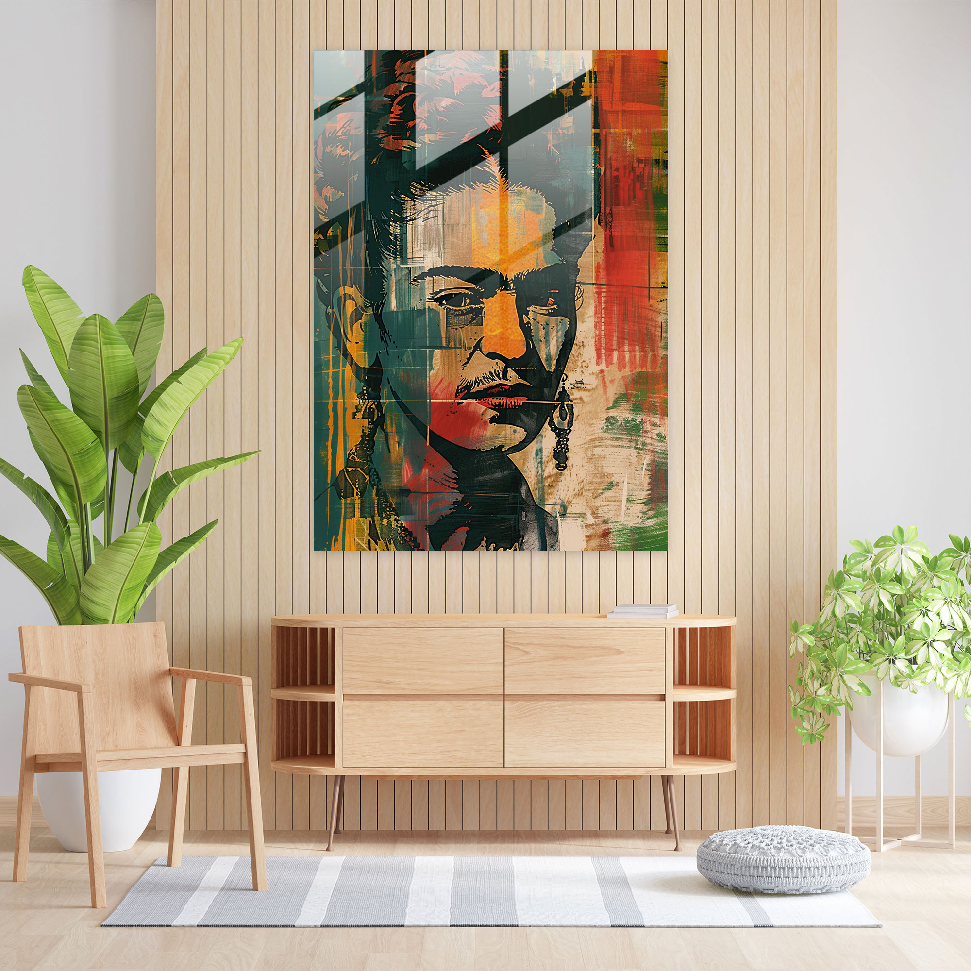 Frida Kahlo Style Wanddekoration - Frida Kahlo Kunstwerke Leinwandbild Glasbild Wanddekoration