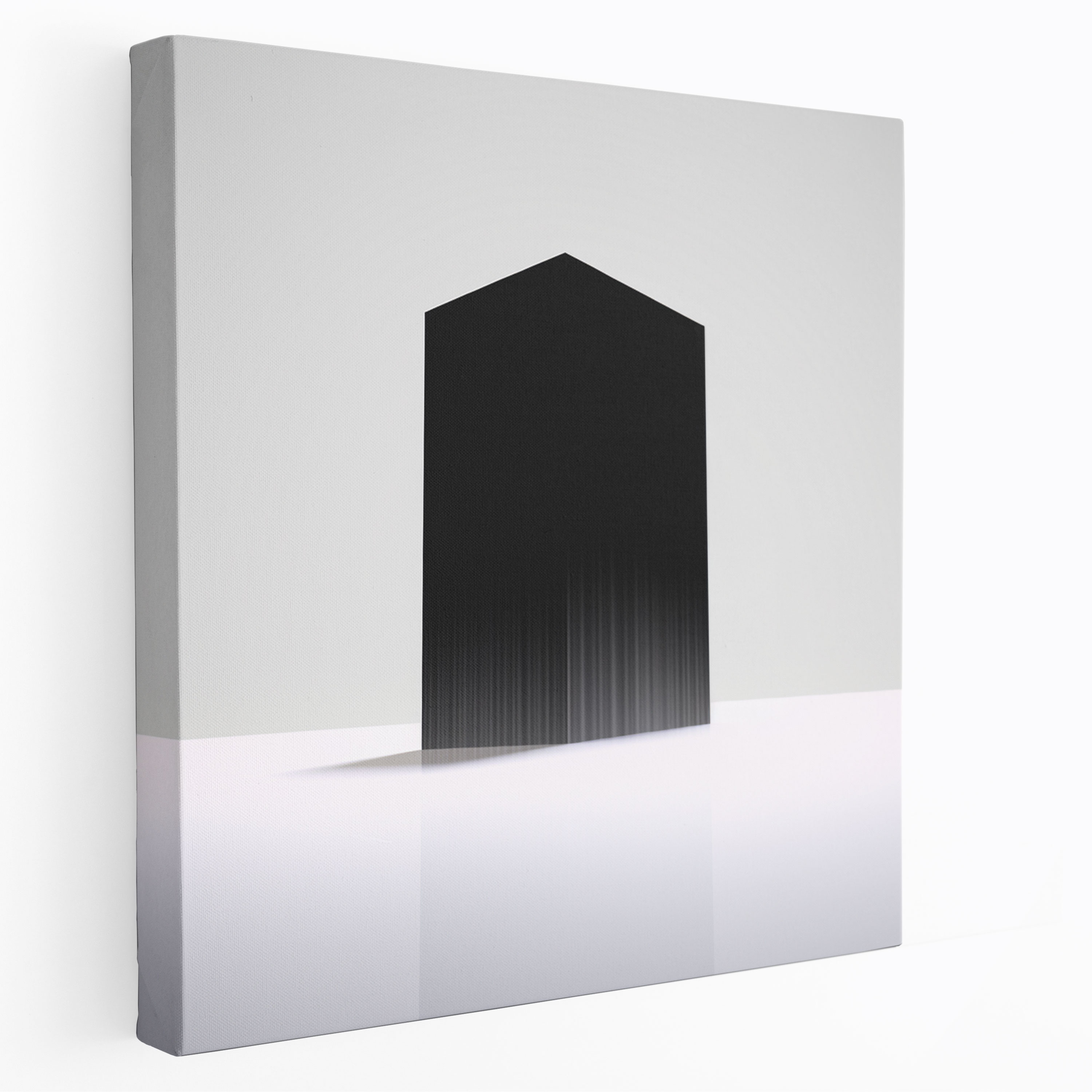 Kaaba Minimalist Canvas Print - Kaaba, Canvas Wall Art, Kaaba, Canvas