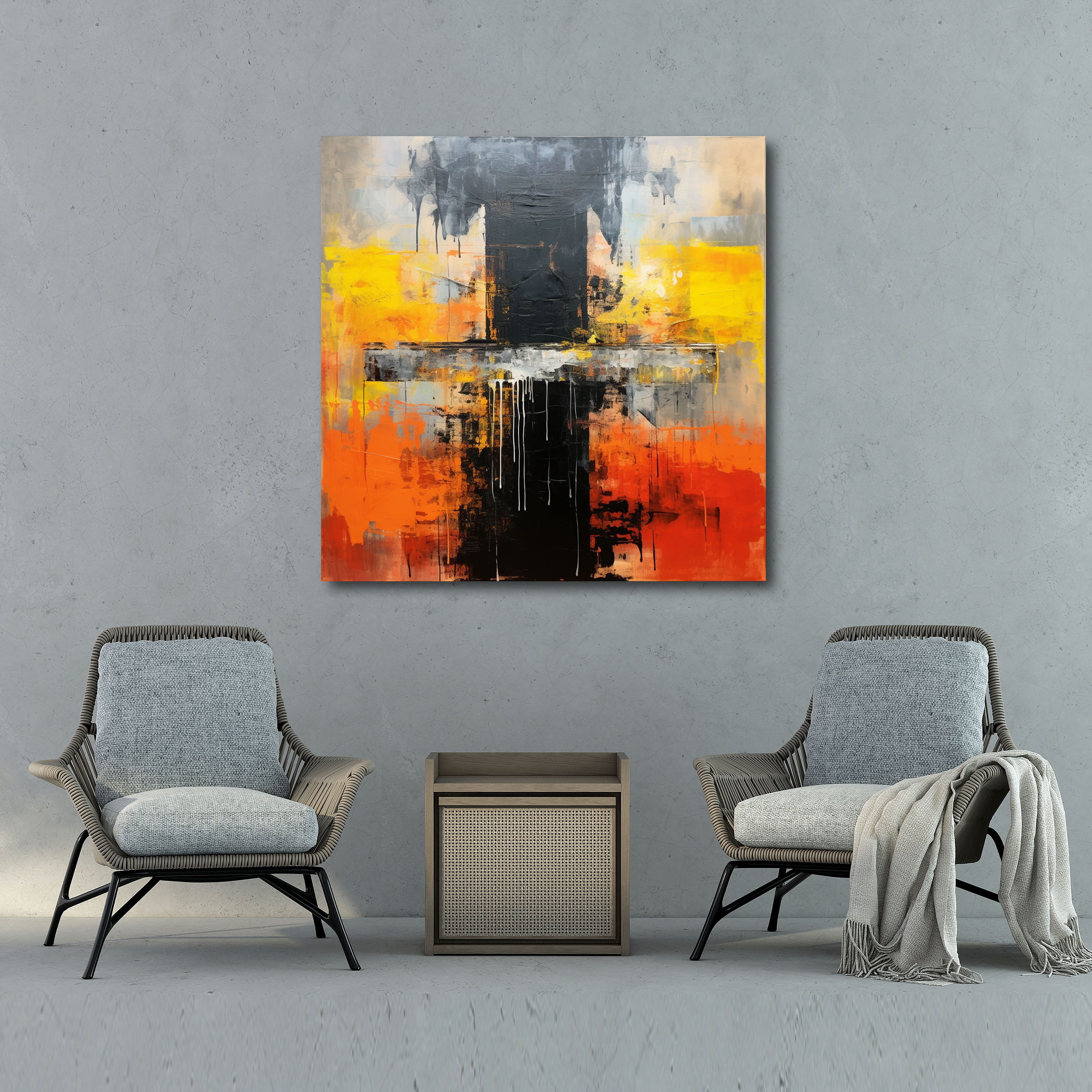 Kaaba Contemporary Canvas Print - Kaaba, Home Decoration, Tranquility, Canvas Print