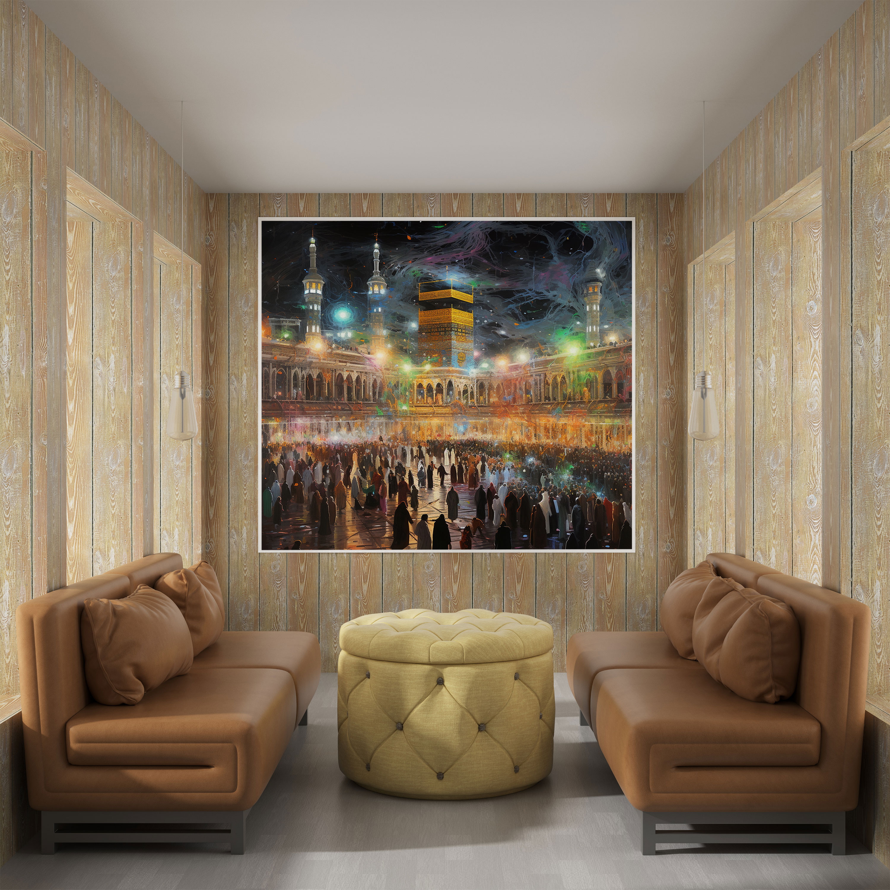 Kaaba Wall Art - Kaaba, Home Decoration, Canvas, Elegance