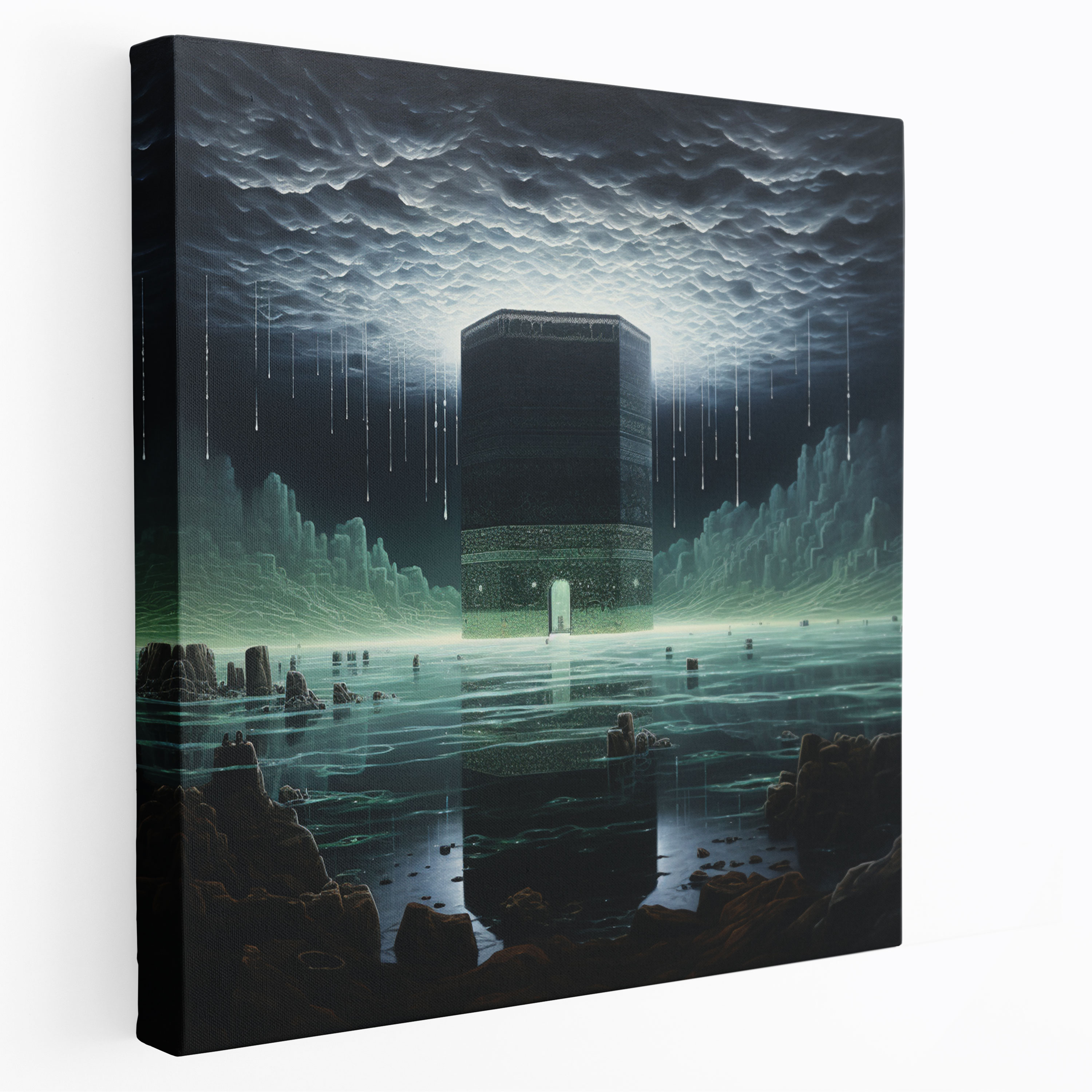 Kaaba Wall Decoration - Kaaba, Wall Decoration, Moonlit Sky, Kaaba