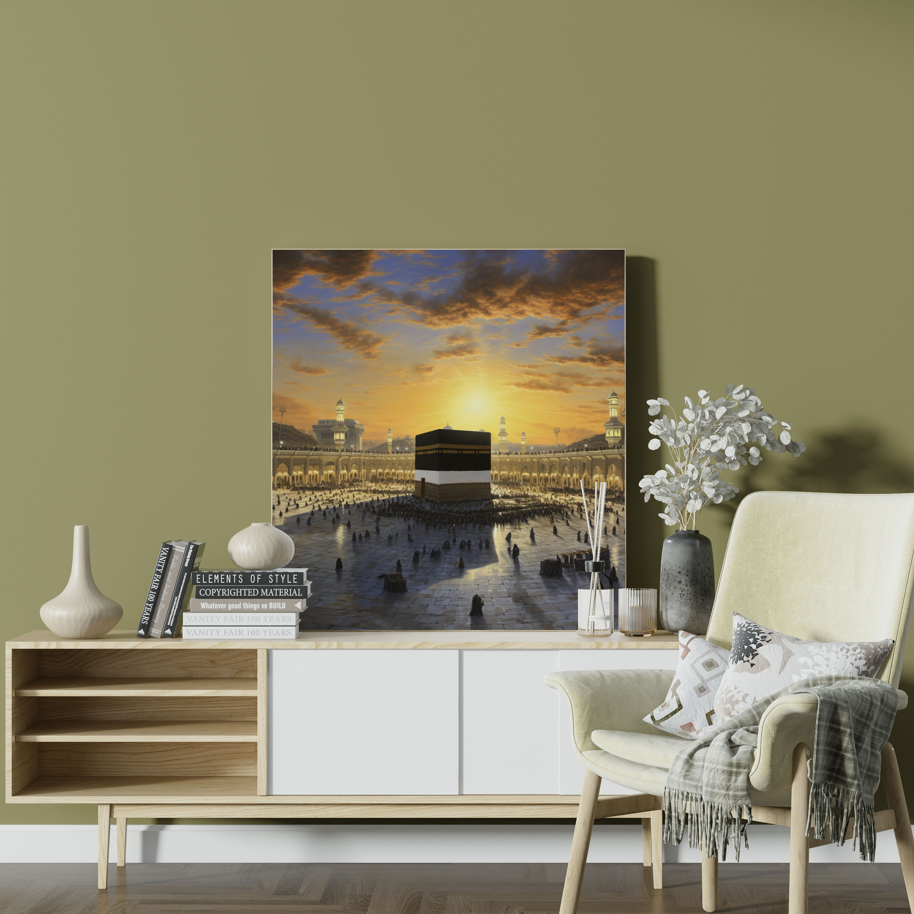 Kaaba Canvas Print - Kaaba, Home Decoration, Oil Painting, Canvas Wall Art