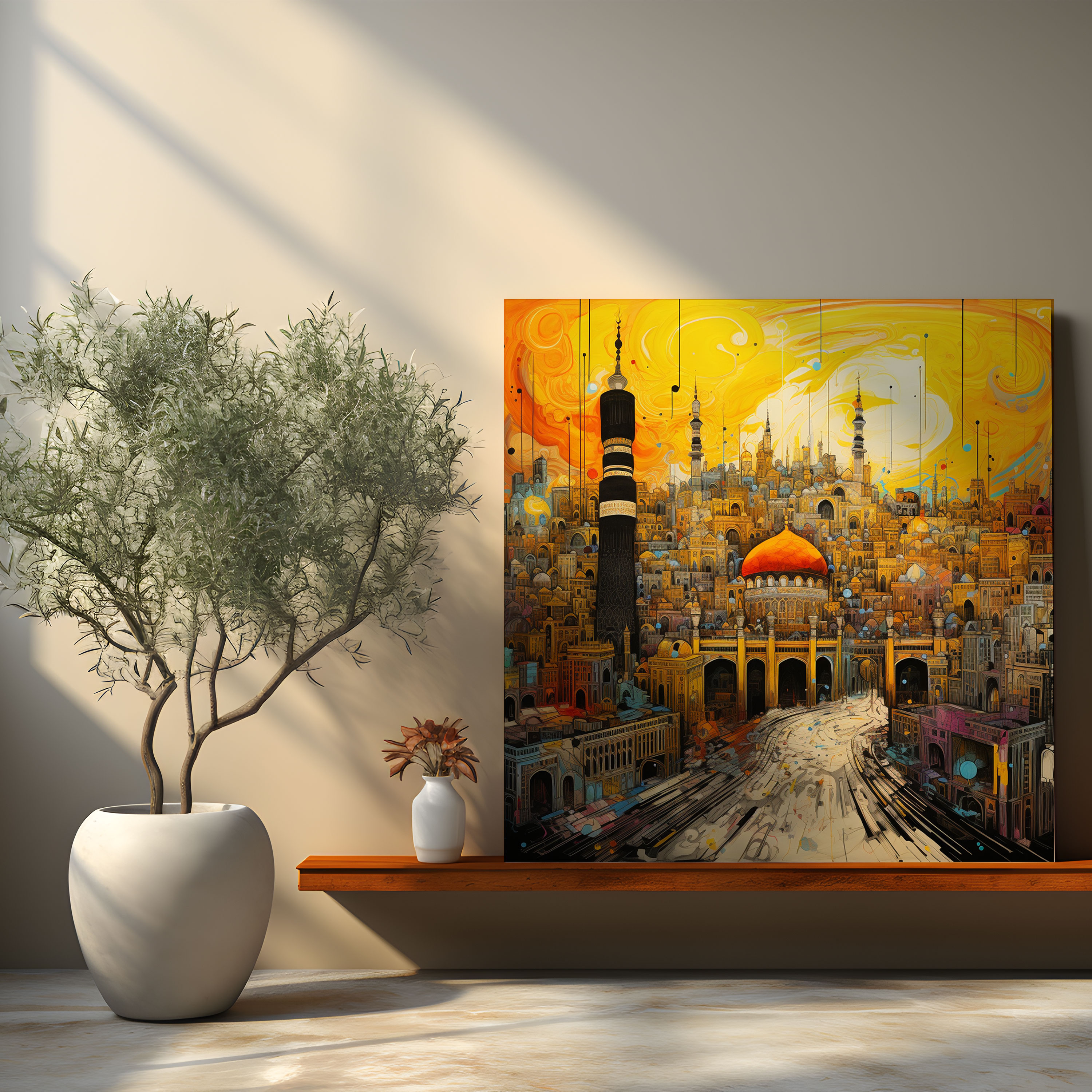 Kaaba Canvas Print - Kaaba, Mecca, Wall Decoration, Canvas Wall Art