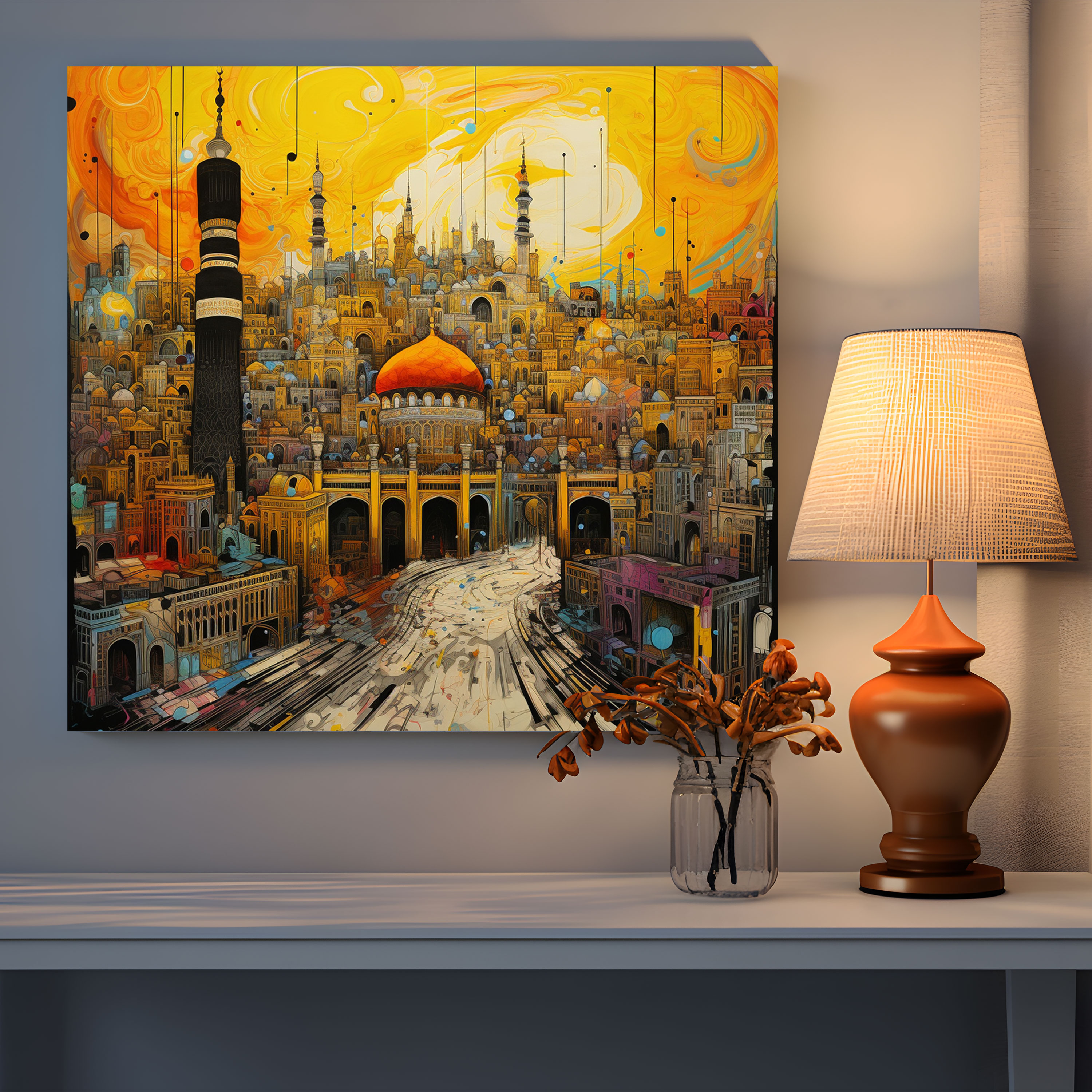 Kaaba Canvas Print - Kaaba, Mecca, Wall Decoration, Canvas Wall Art