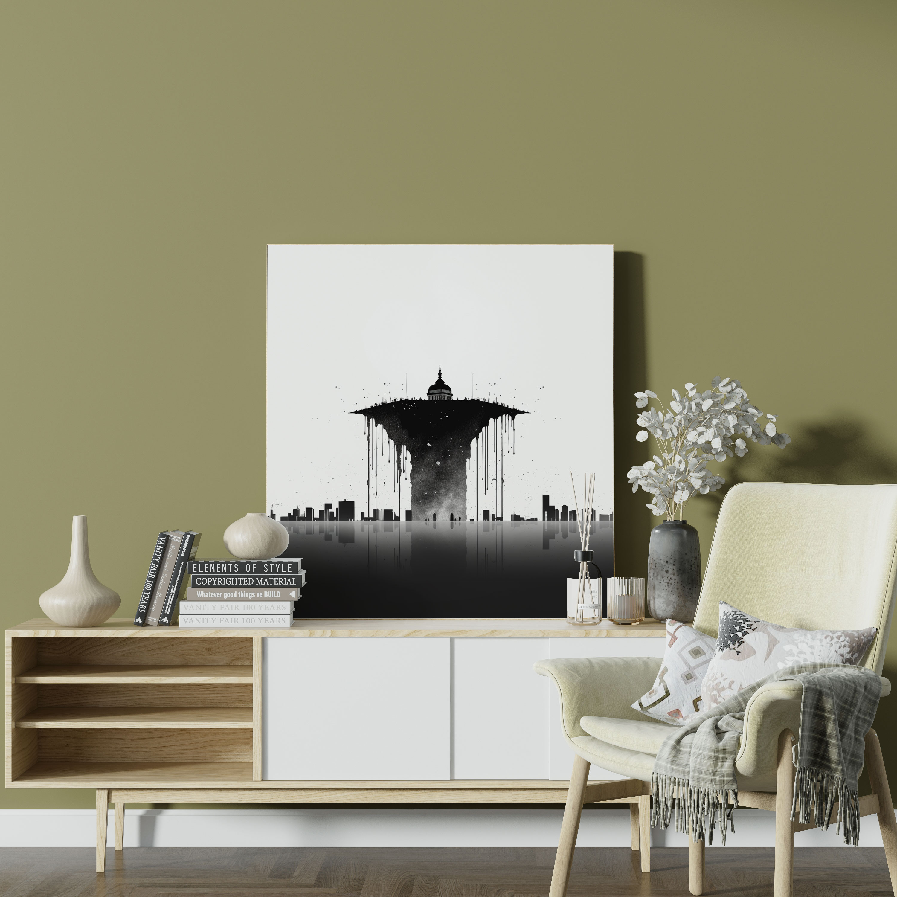 Kaaba Wall Art - Kaaba, Canvas Wall Art, Home Decoration, Minimalist