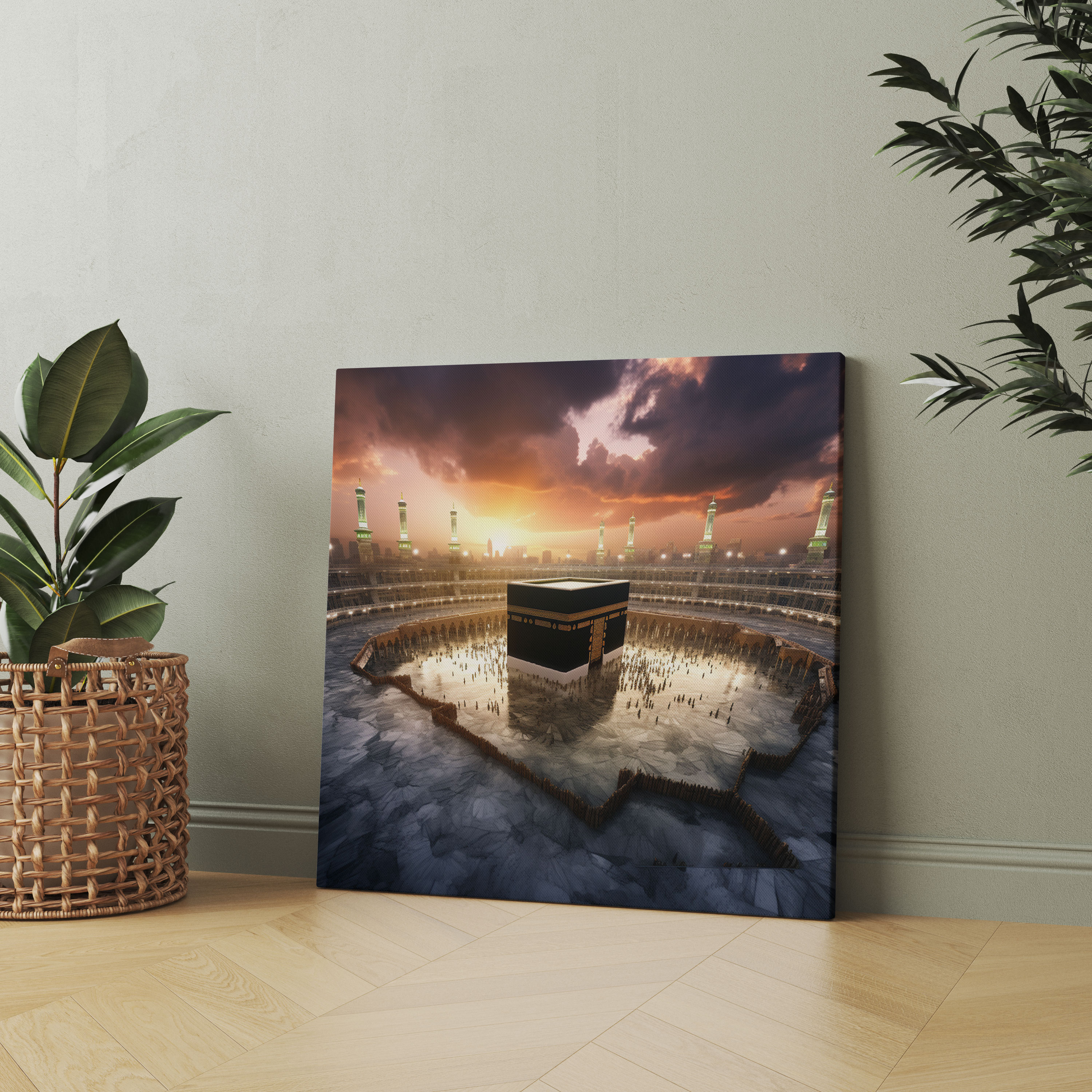 Kaaba Canvas Print - Kaaba, Wall Decoration, Beauty, Photorealistic