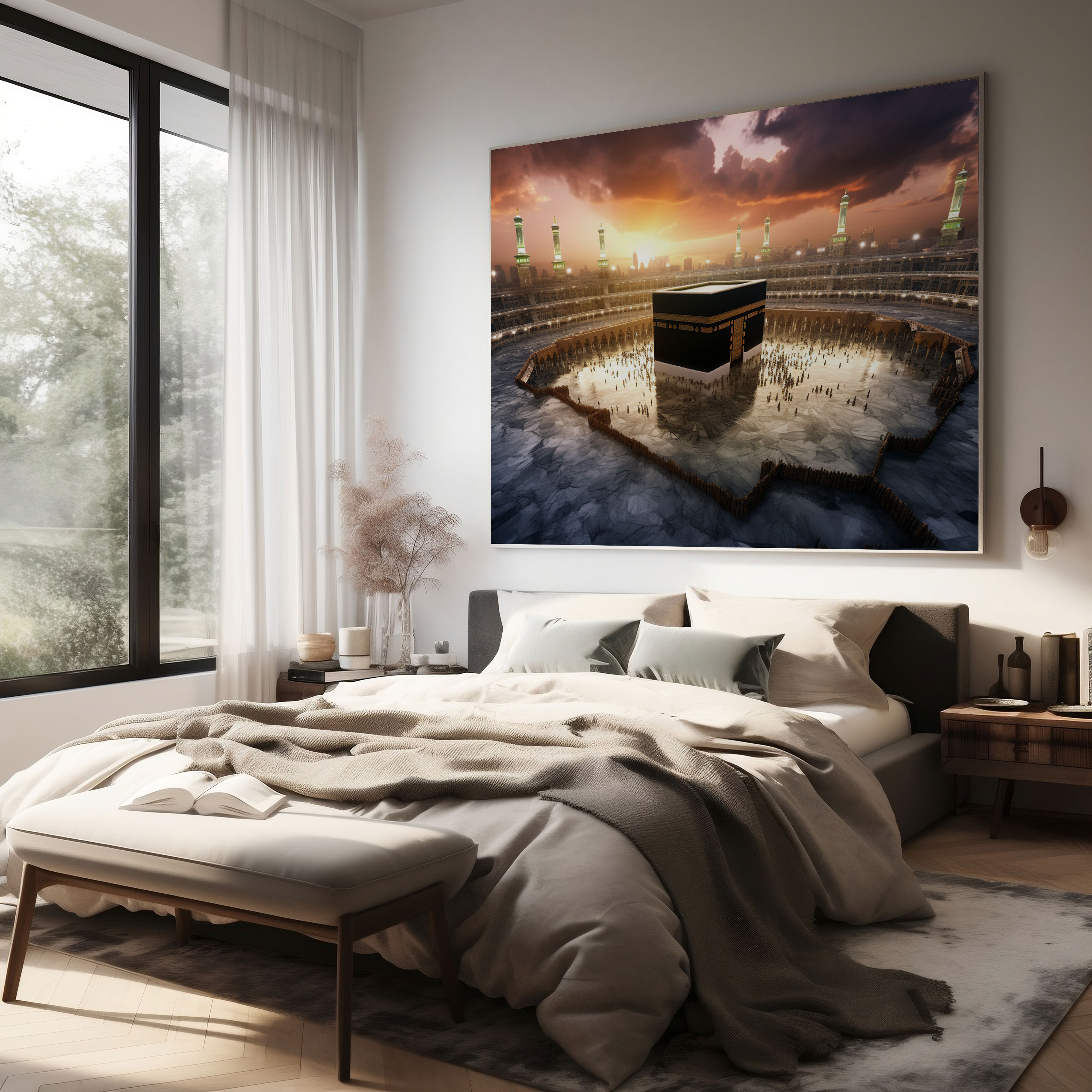 Kaaba Canvas Print - Kaaba, Wall Decoration, Beauty, Photorealistic