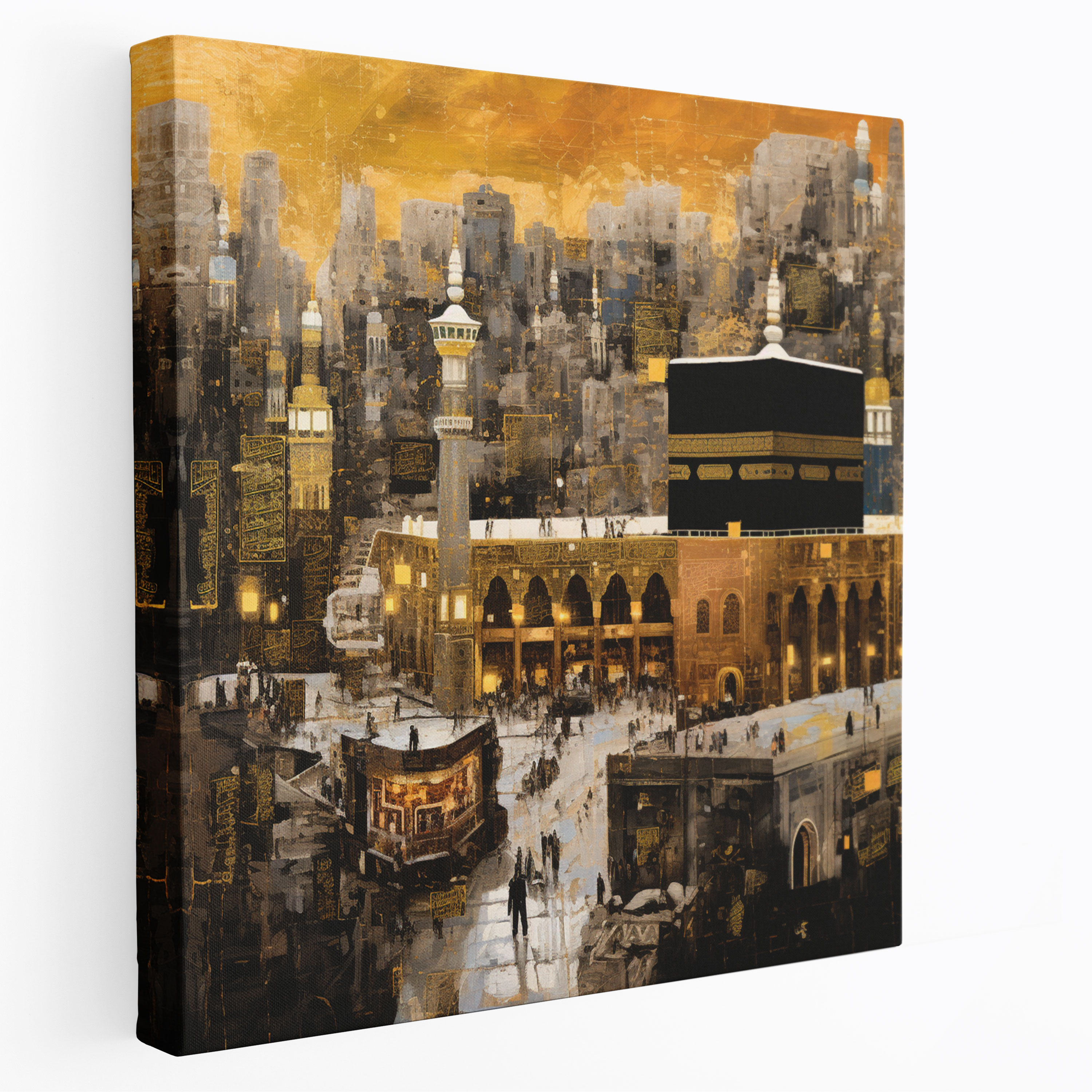 Kaaba Canvas Print - Kaaba, Collage Artwork, Kaaba, Canvas Print